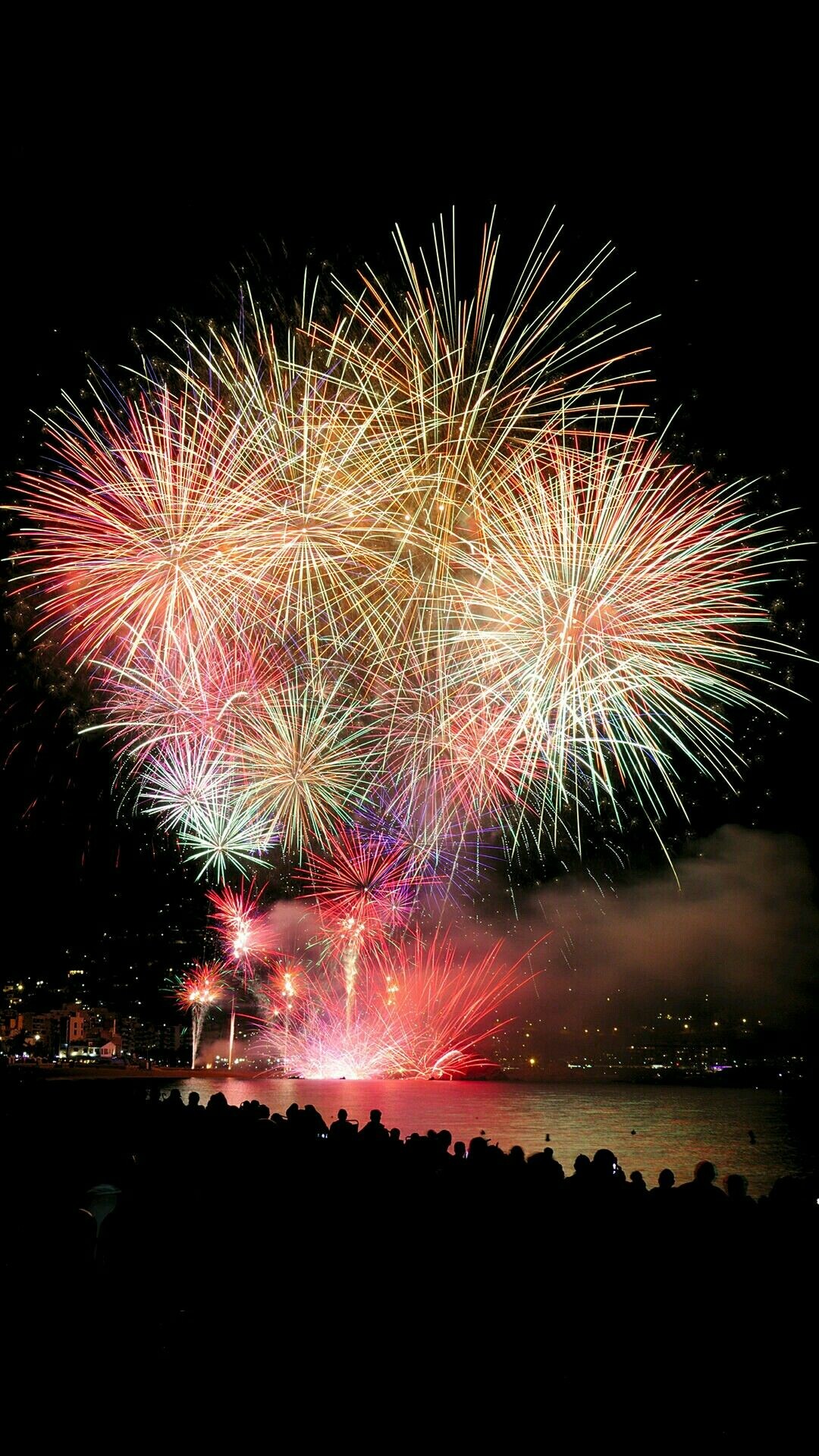 Illuminating fireworks, Dazzling spectacle, Magical lights, Nighttime beauty, 1080x1920 Full HD Phone