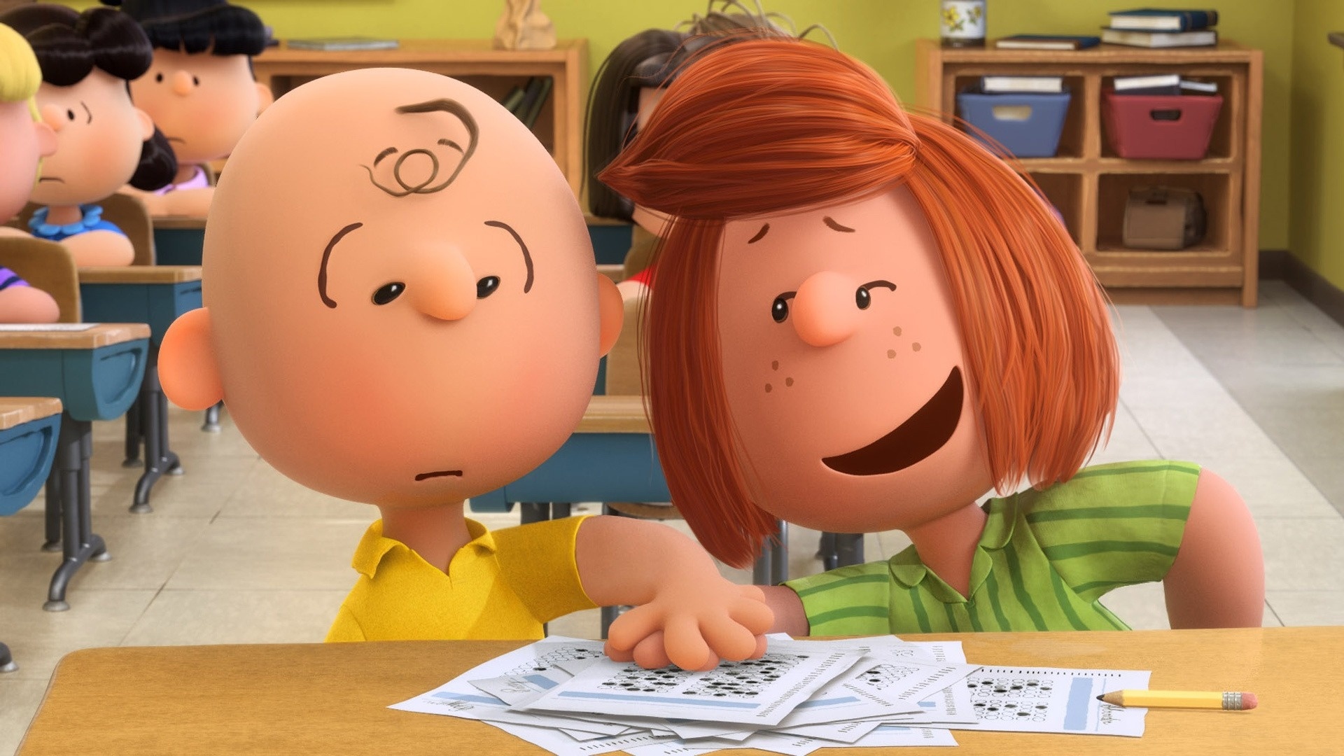 Peppermint Patty and Charlie Brown, The Peanuts Movie Wallpaper, 1920x1080 Full HD Desktop