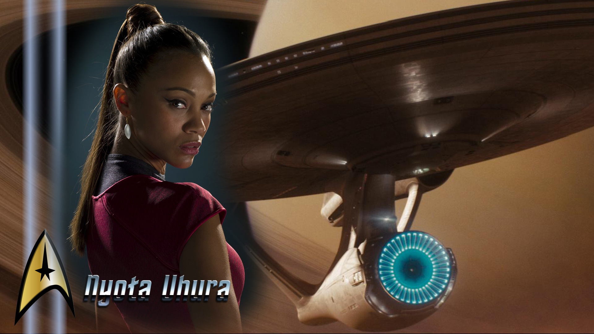 Zoe Saldana, Uhura wallpaper, Fan favorite, Stunning beauty, 1920x1080 Full HD Desktop