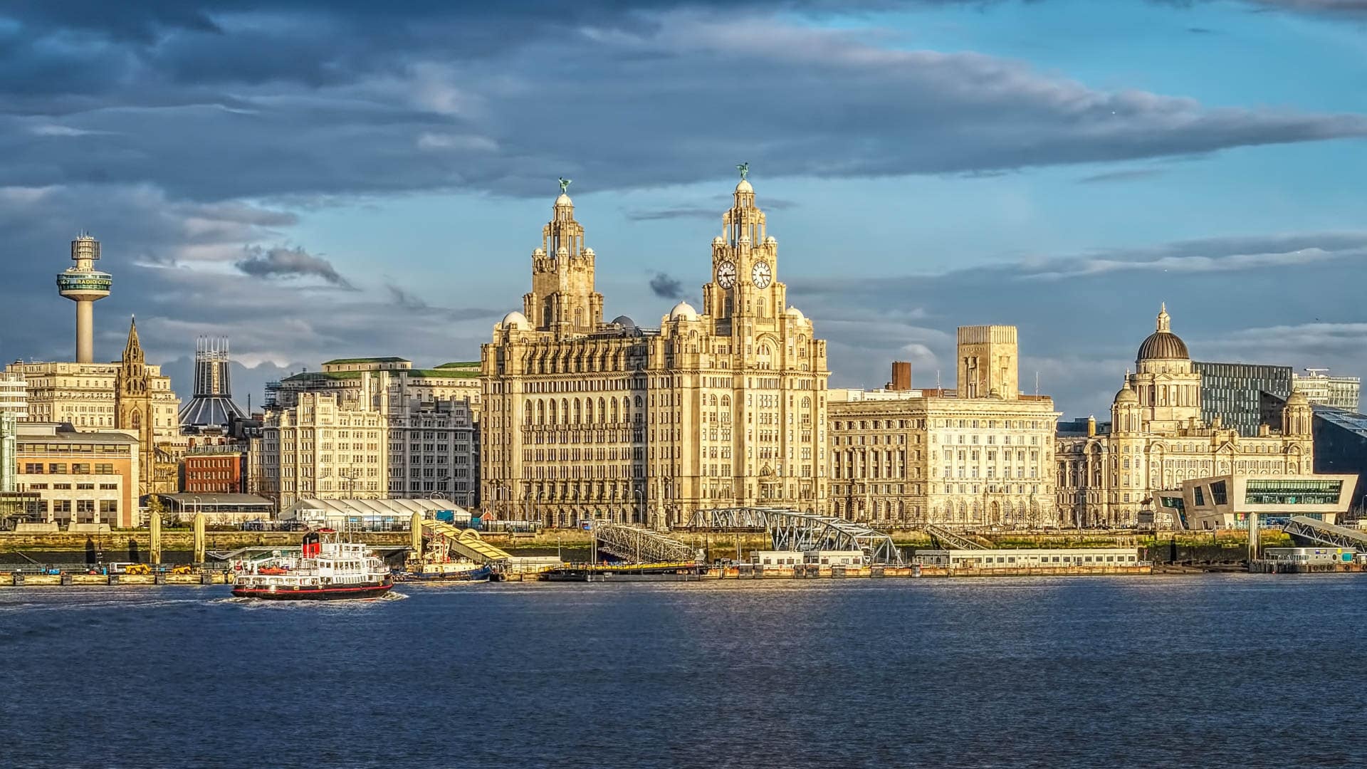 Liverpool Skyline, Premier Suites, Serviced apartments Vereinigtes, Konigreich archiv, 1920x1080 Full HD Desktop