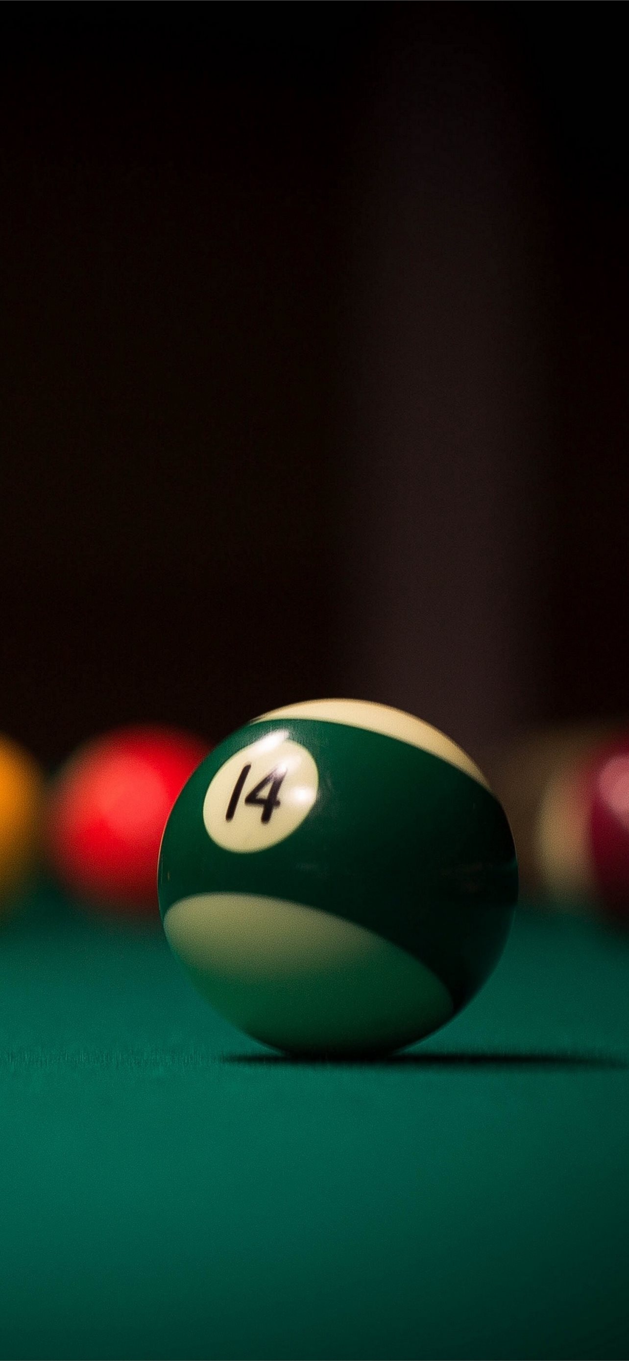 Billiards balls, Felt table, Break shot, Corner pocket, 1290x2780 HD Phone