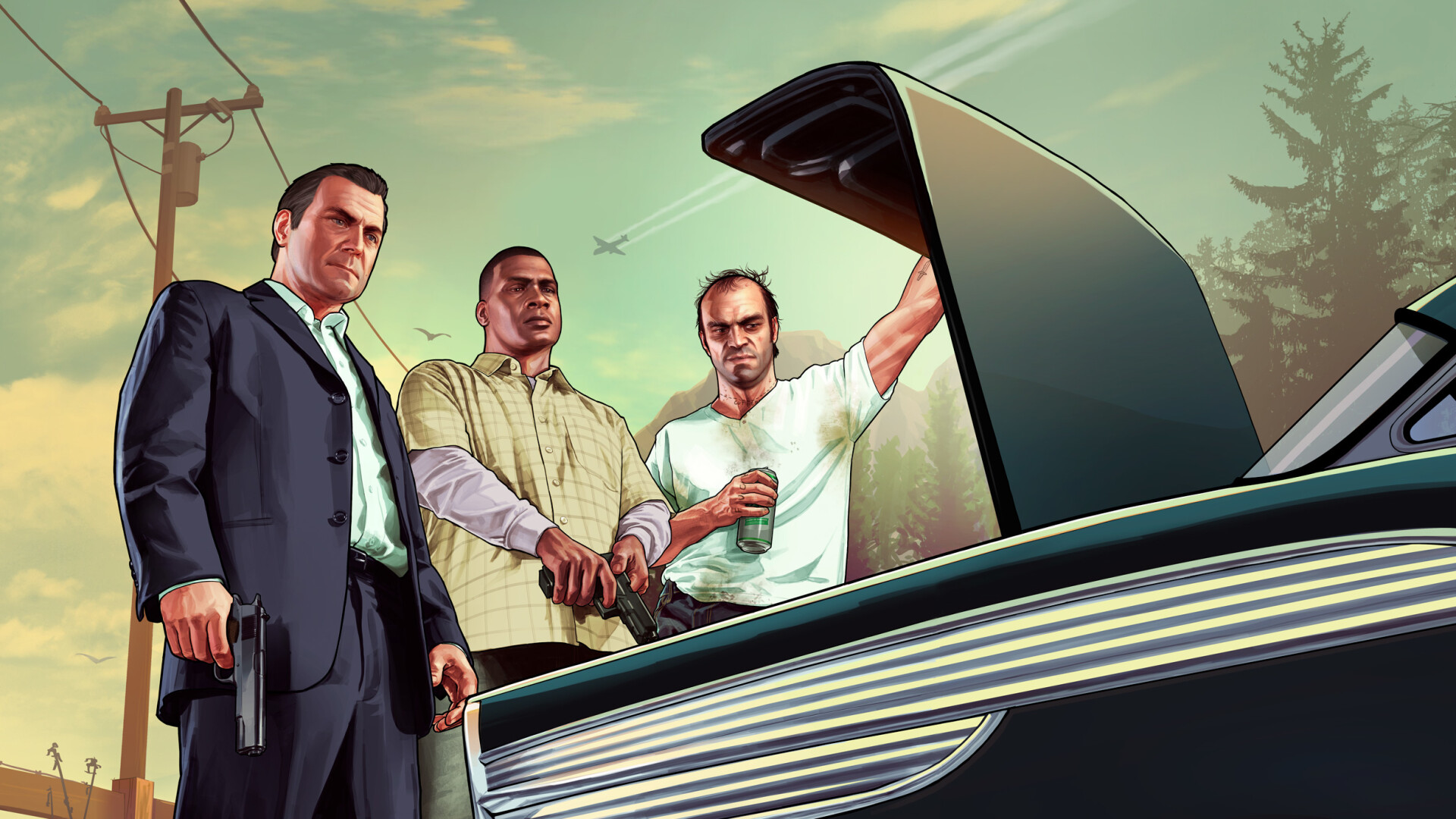 GTA 5 art, Jaw-dropping graphics, Massive sandbox, Endless possibilities, 1920x1080 Full HD Desktop