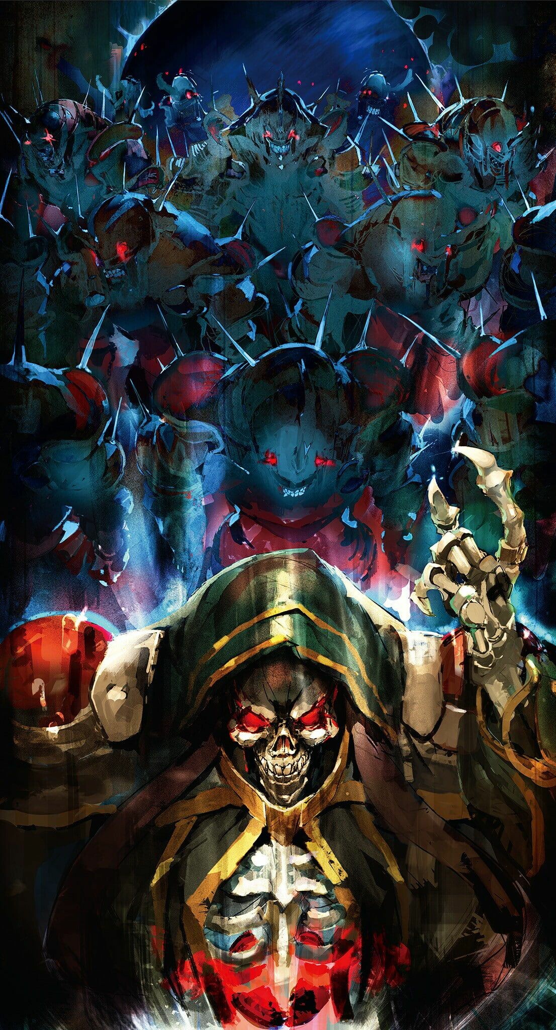 Overlord, Ainz Ooal Gown, Skull creature, HD wallpaper, 1110x2050 HD Phone