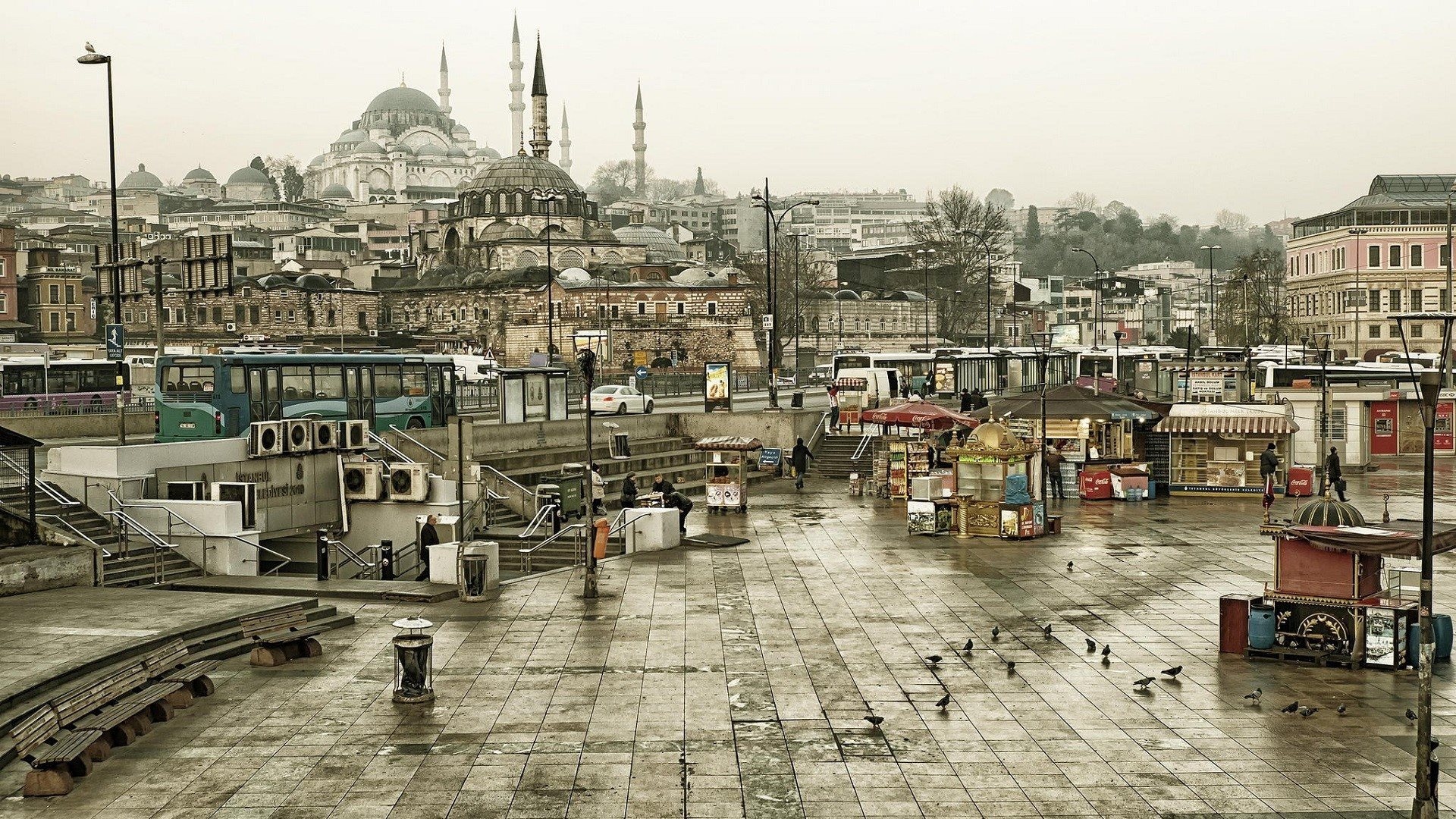 Istanbul, City Squares Wallpaper, 1920x1080 Full HD Desktop