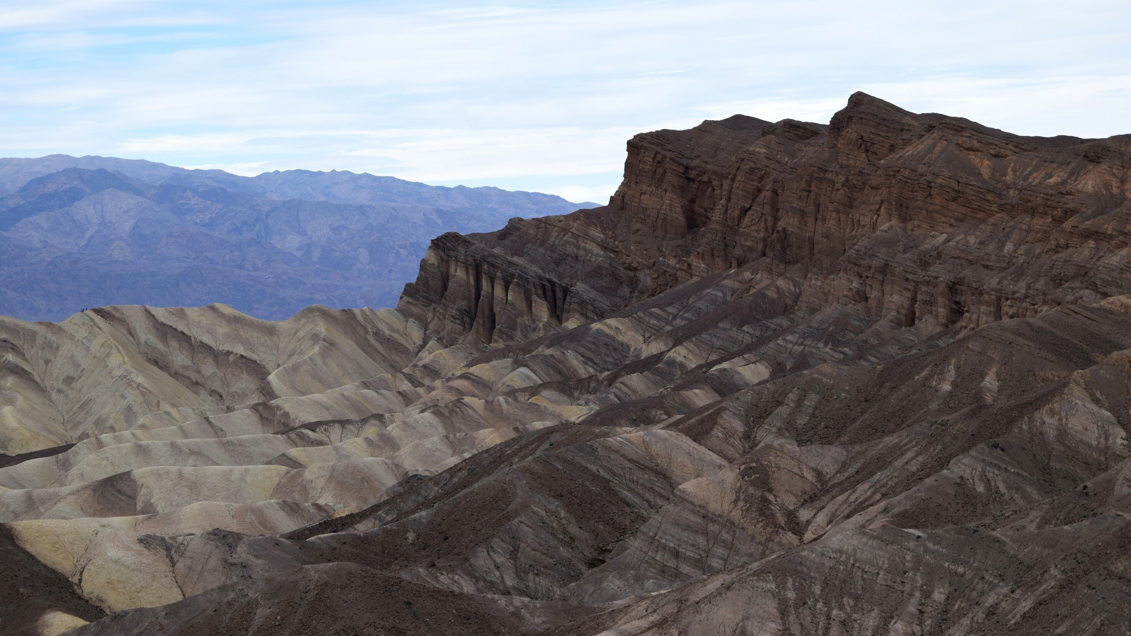 Zabriskie Point, Geology Wallpaper, 3840x2160 4K Desktop