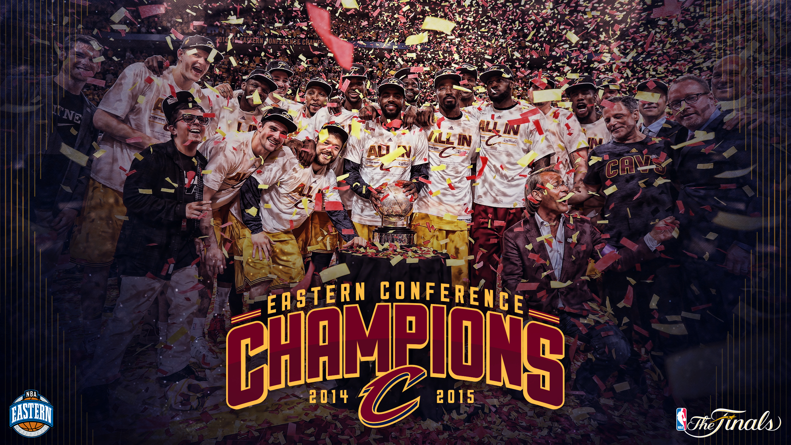 Eastern Conference 2014-15, Cleveland Cavaliers Wallpaper, 2560x1440 HD Desktop