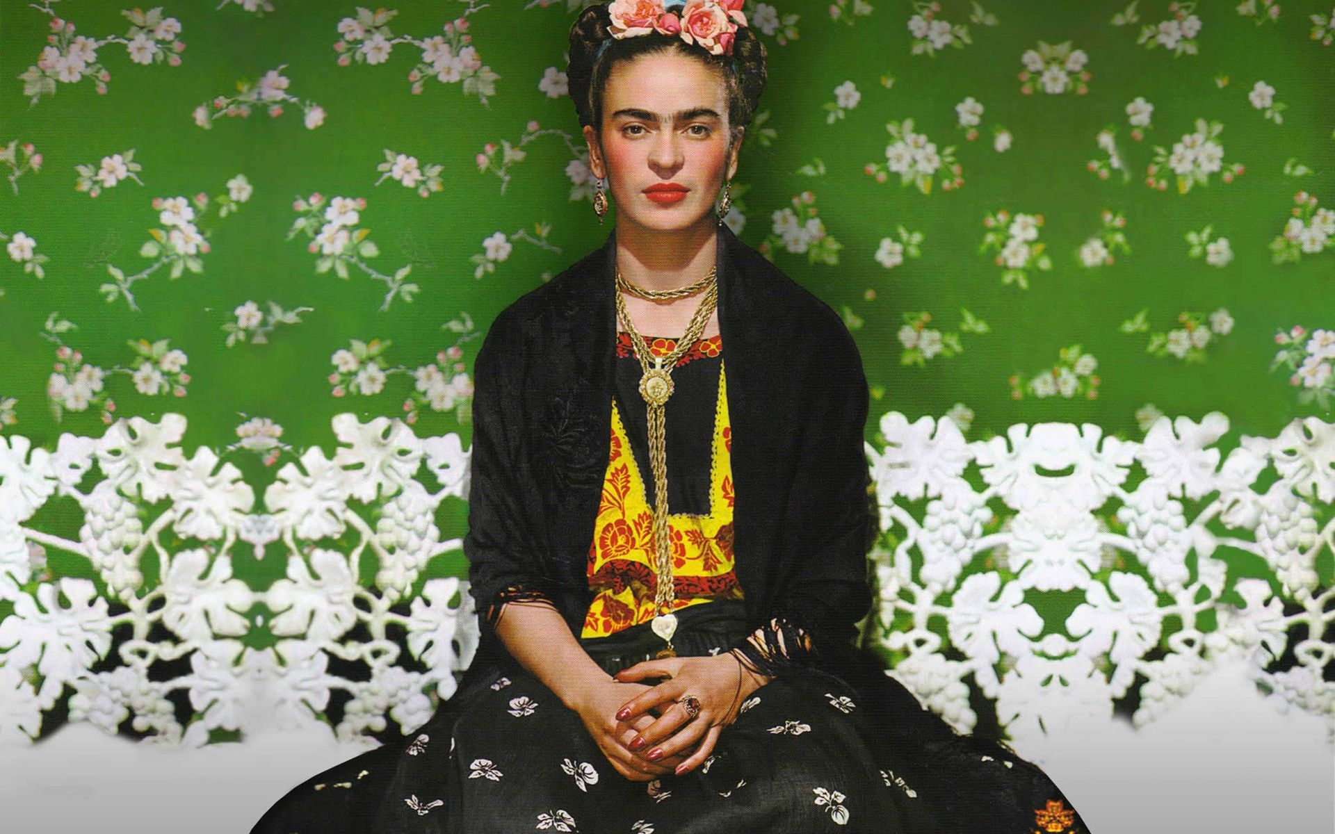 Striking wallpapers, Frida Kahlo's beauty, Artistic backgrounds, Visual inspiration, 1920x1200 HD Desktop