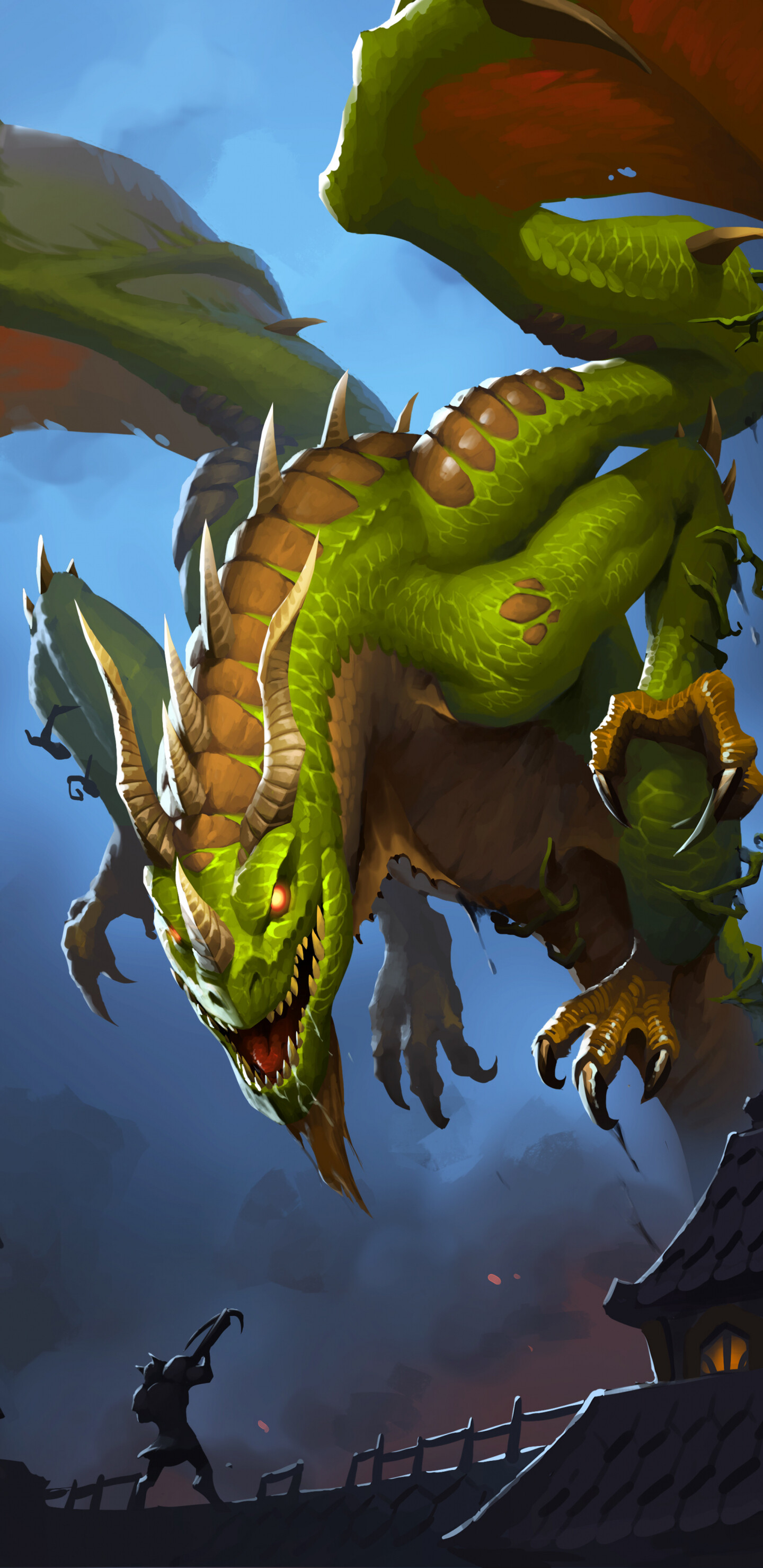 Marsh Drake, Hearthstone Wallpaper, 1440x2960 HD Phone