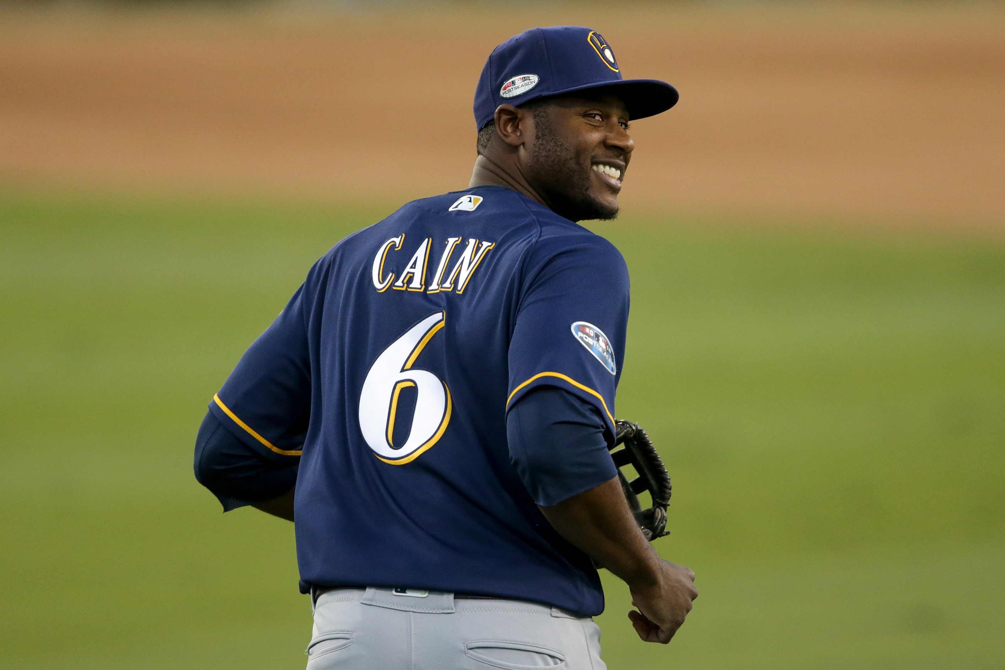 Lorenzo Cain, Milwaukee Brewers Wallpaper, 3200x2140 HD Desktop