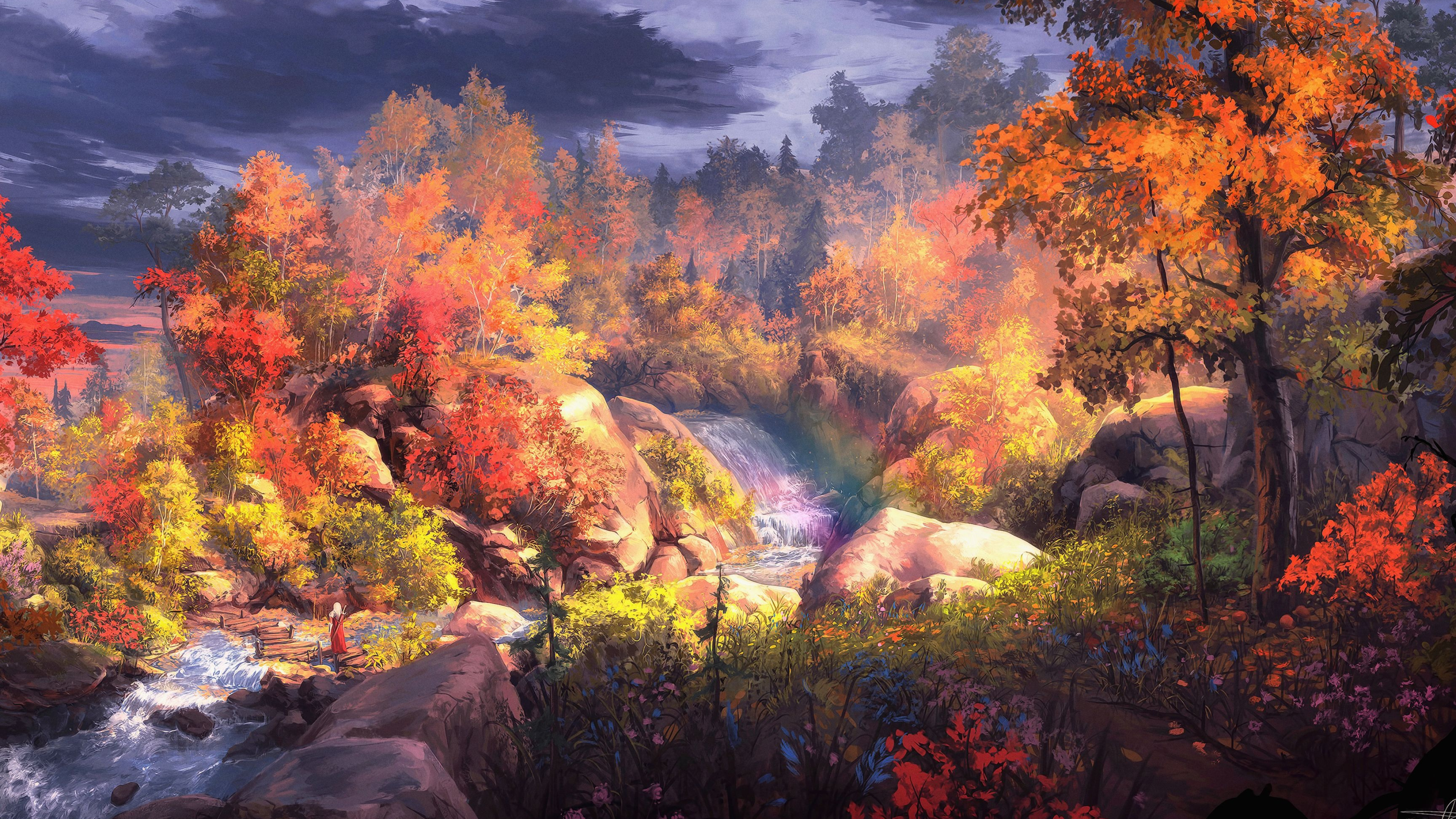 Fall, Fantasy Arts Wallpaper, 3840x2160 4K Desktop