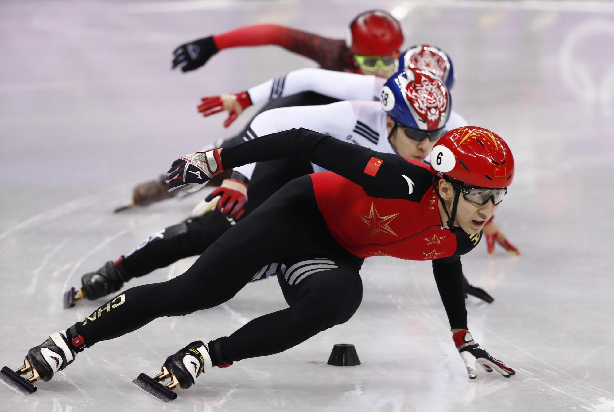 Short-track Speed Skating, Wu Dajing, Victorious Mens Short, Track 500 meters, 2000x1350 HD Desktop