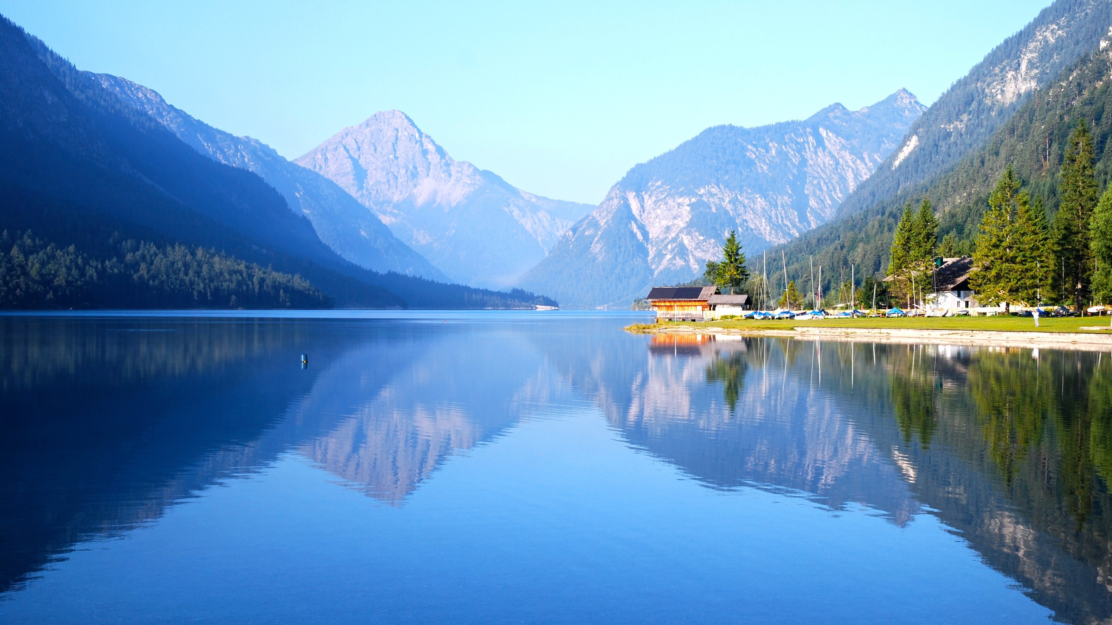 Lagoon, Lake wallpapers, Space-themed, Lake beauty, 3840x2160 4K Desktop