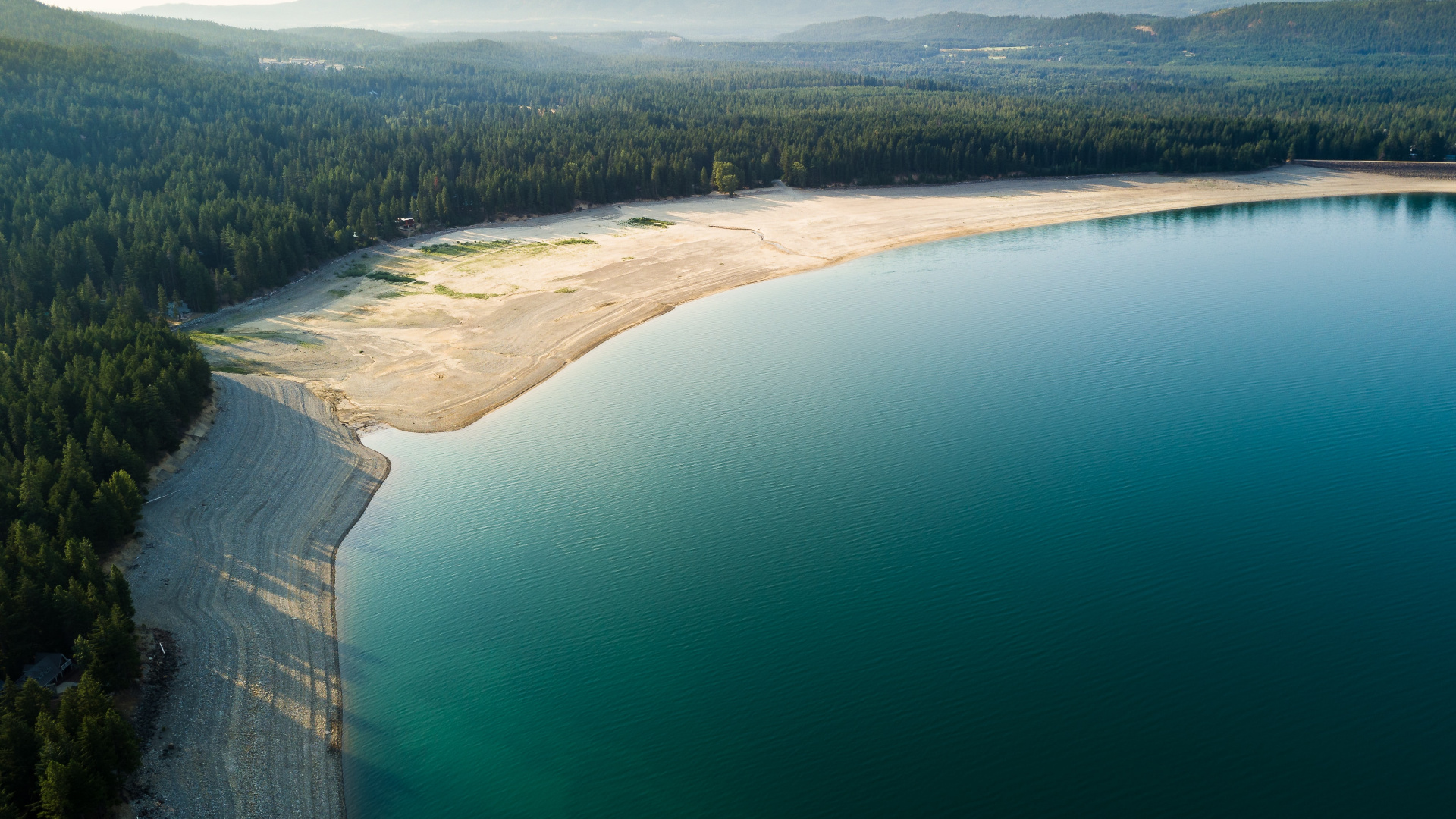 Lake Koocanusa, Travels, Aerial View, Washington, 1920x1080 Full HD Desktop