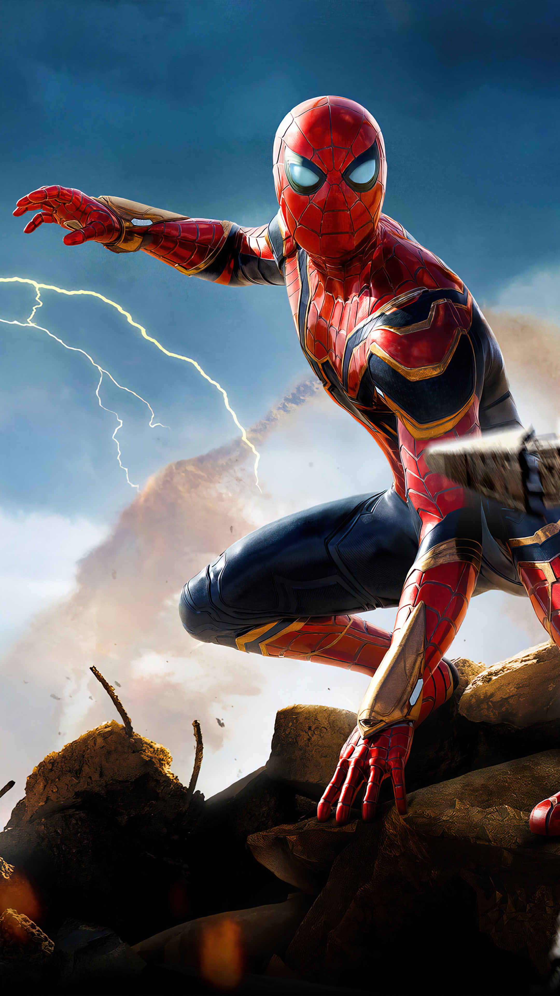 Spider-Man No Way Home, Thunder, Ultra HD mobile wallpaper, 2160x3840 4K Phone