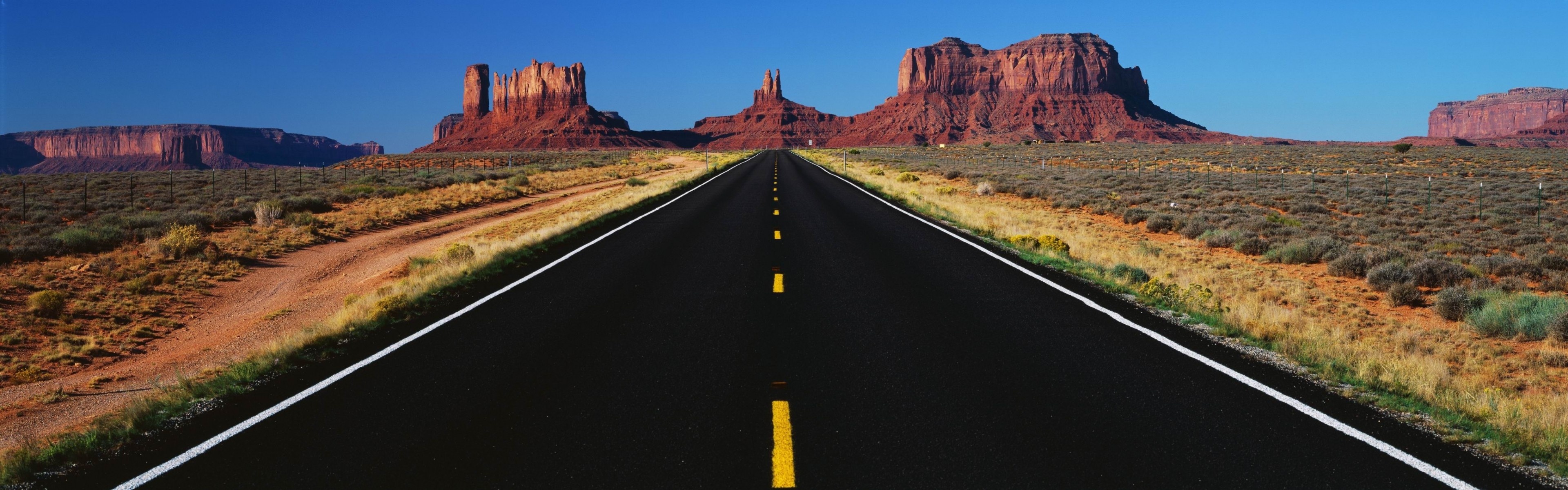 Roads wallpaper, Dual screen backgrounds, Wide panoramic views, Desktop wallpaper, 3840x1200 Dual Screen Desktop