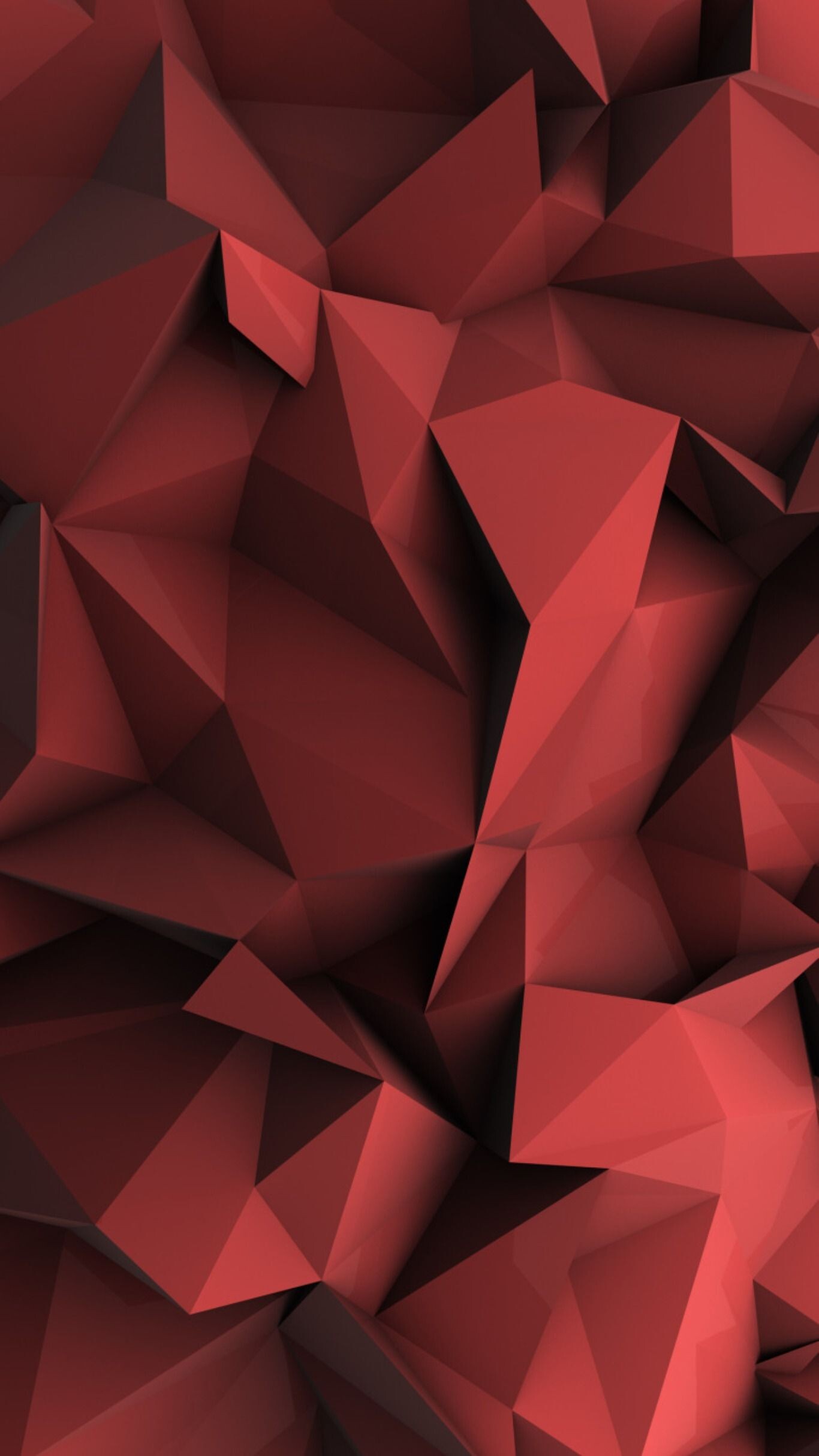 Geometric Abstract, Red geometric, Eye-catching design, Geometric wallpapers, 1370x2430 HD Phone