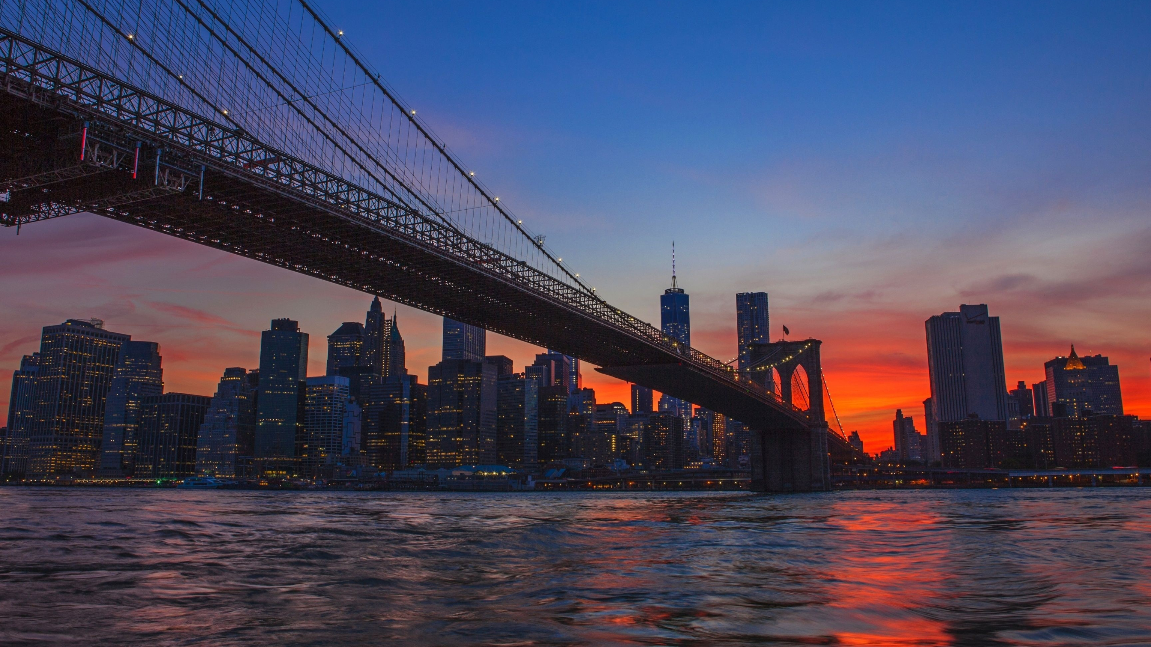 Brooklyn Bridge, 16 9 wallpapers, Bridge wallpaper, City wallpaper, 3840x2160 4K Desktop