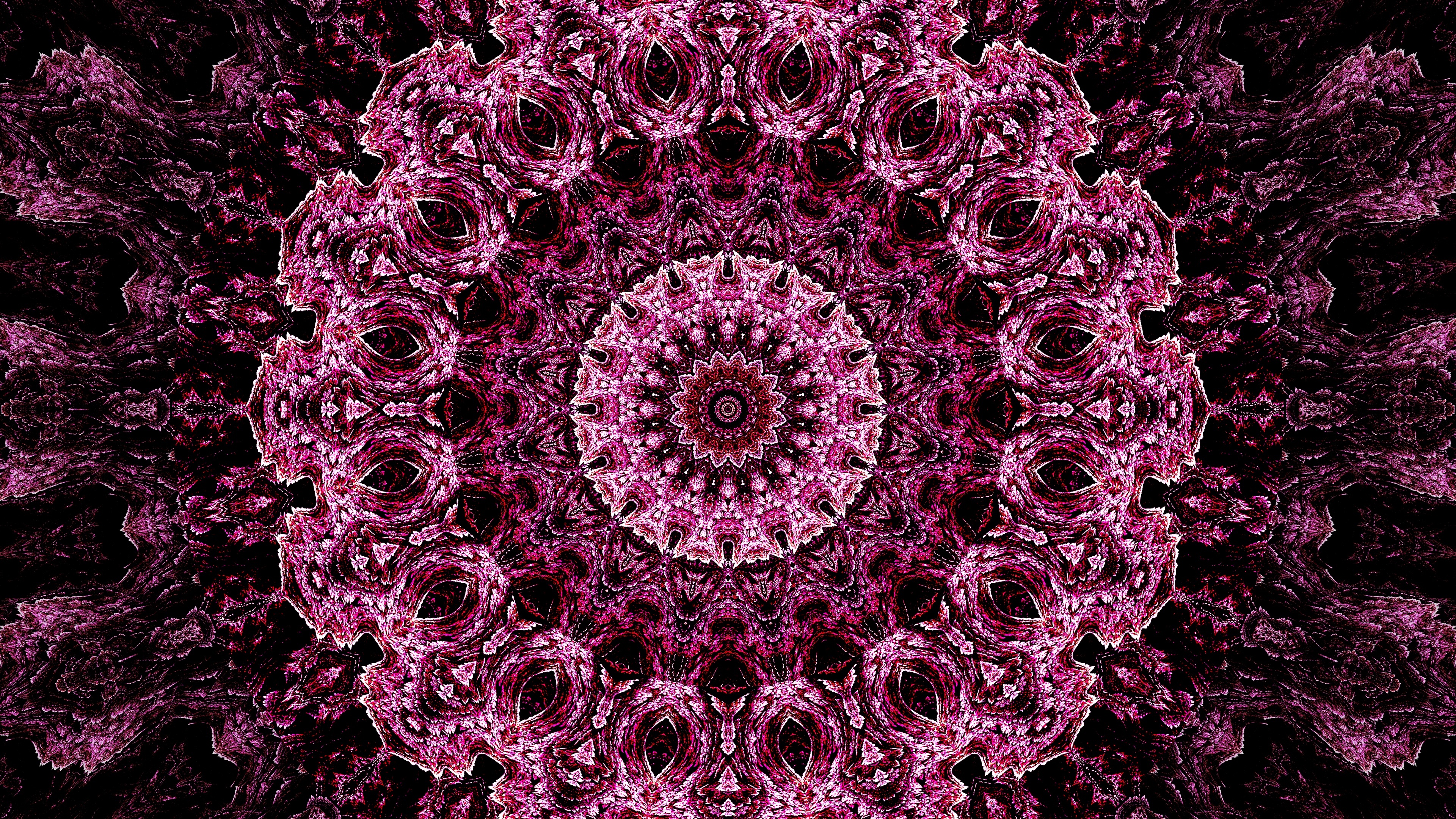 Kaleidoscope, Mandalas Wallpaper, 3840x2160 4K Desktop