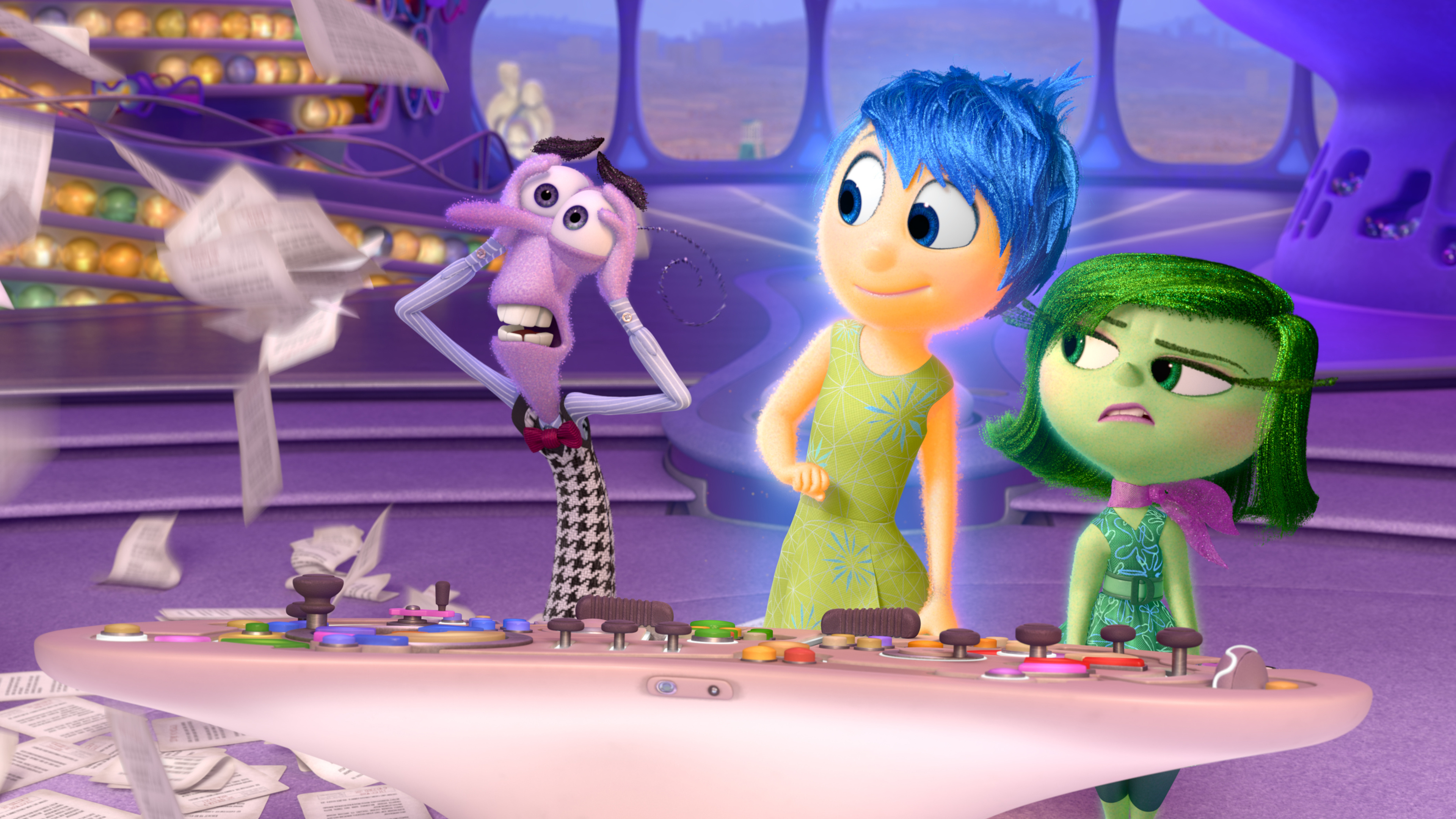 Inside Out, Movie wallpaper, Vibrant colours, Emotional characters, 3840x2160 4K Desktop