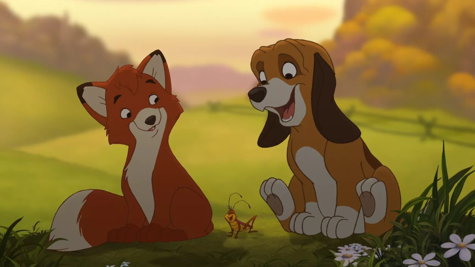 The Fox and the Hound, Stunning wallpapers, Ryan Peltier, Fan creations, 1920x1080 Full HD Desktop