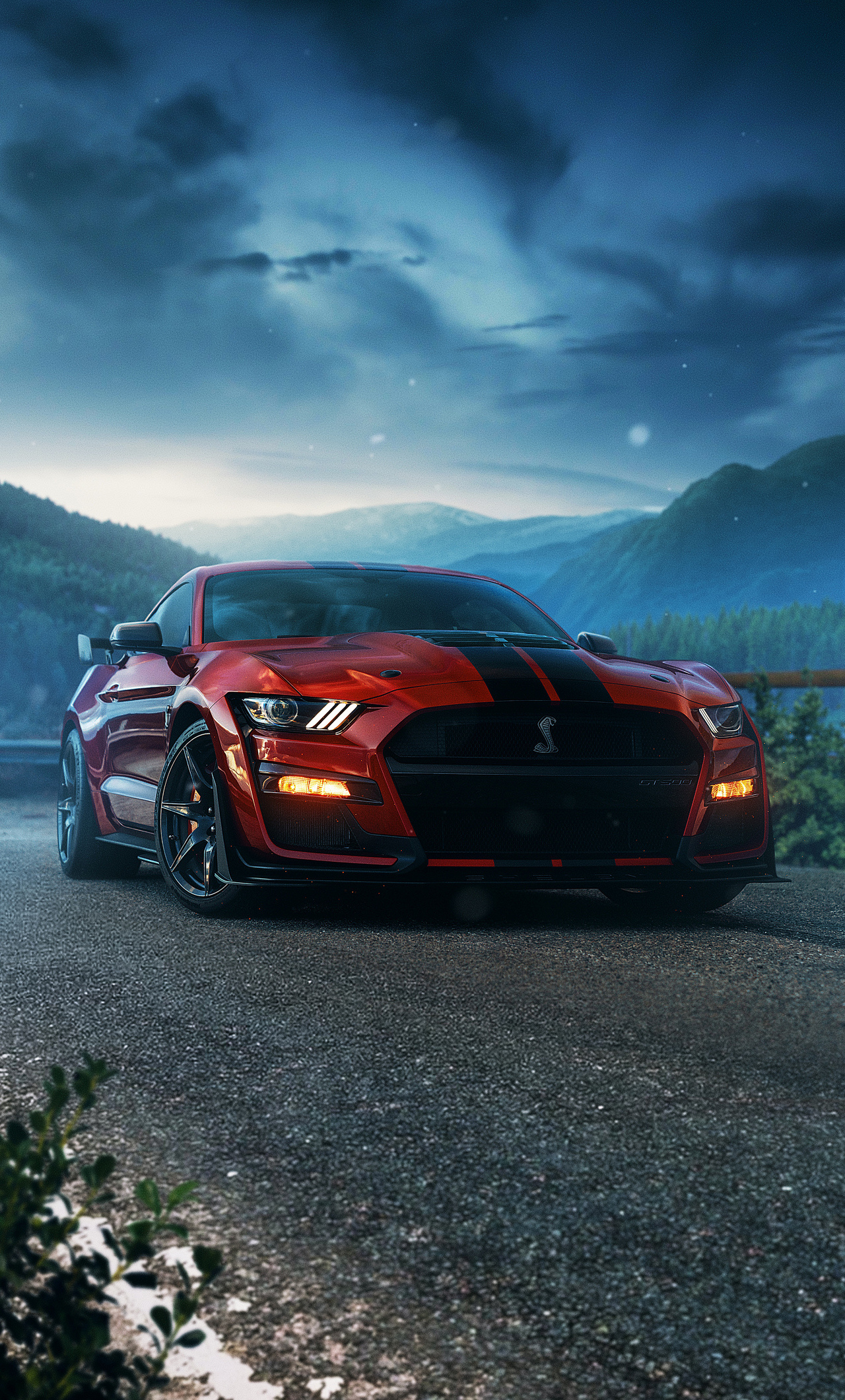 Shelby GT500, Ford Mustang Wallpaper, 1280x2120 HD Phone