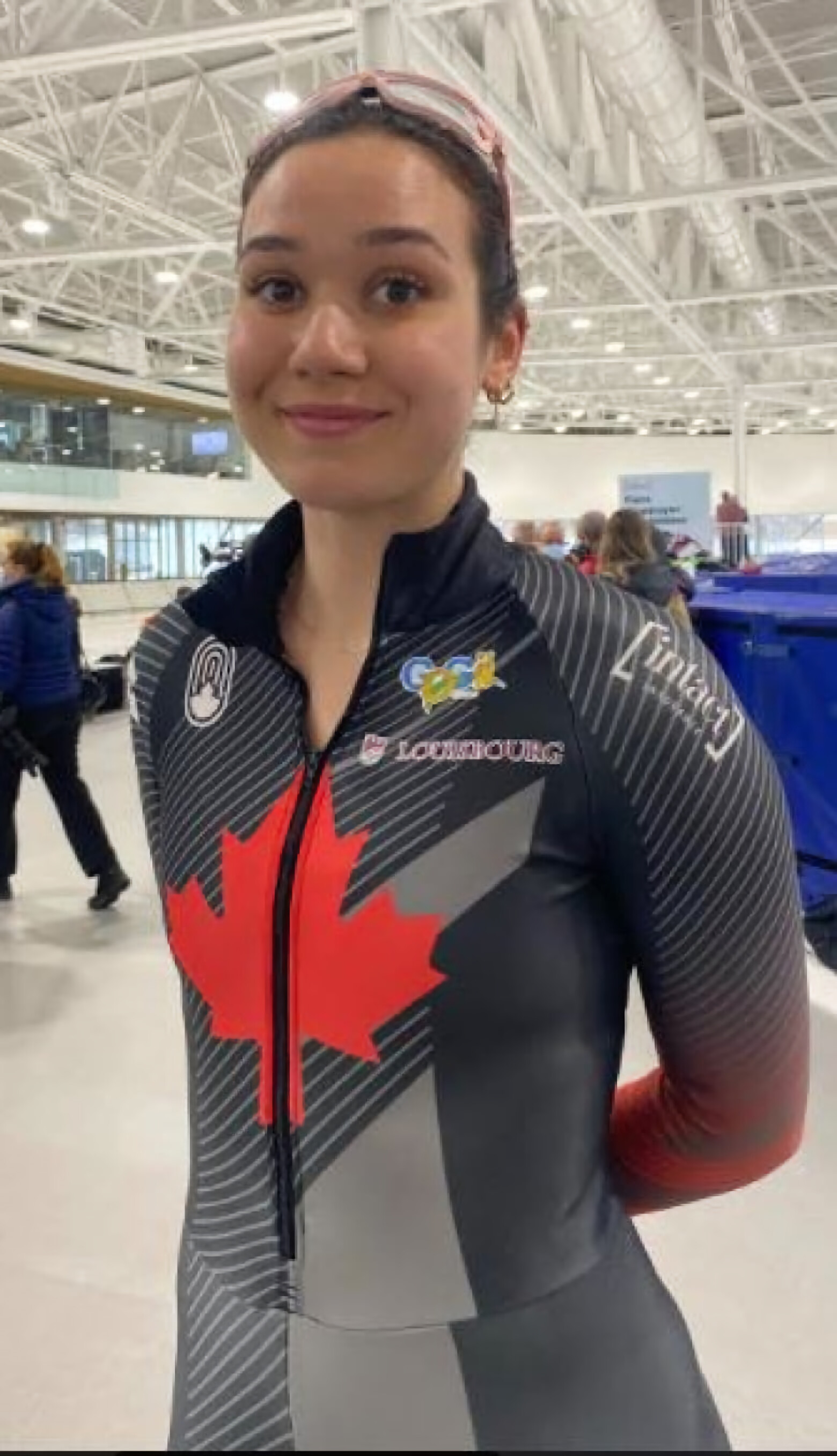 Courtney Sarault, Short track maestro, Bold moves, Podium triumphs, 1560x2720 HD Phone