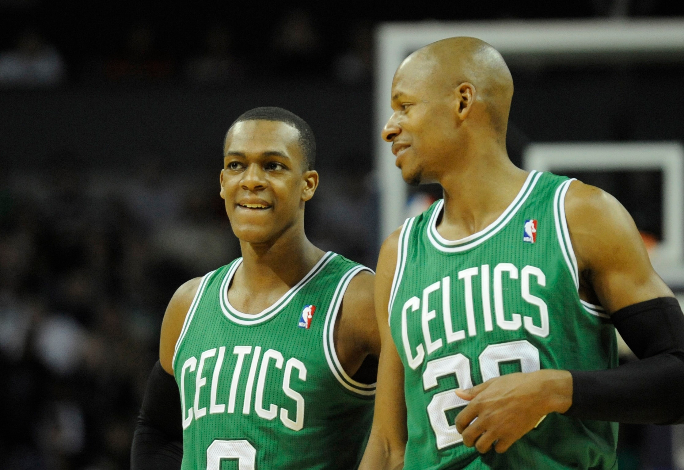 Ray Allen and Rajon Rondo, Boston Celtics Wallpaper, 2240x1540 HD Desktop