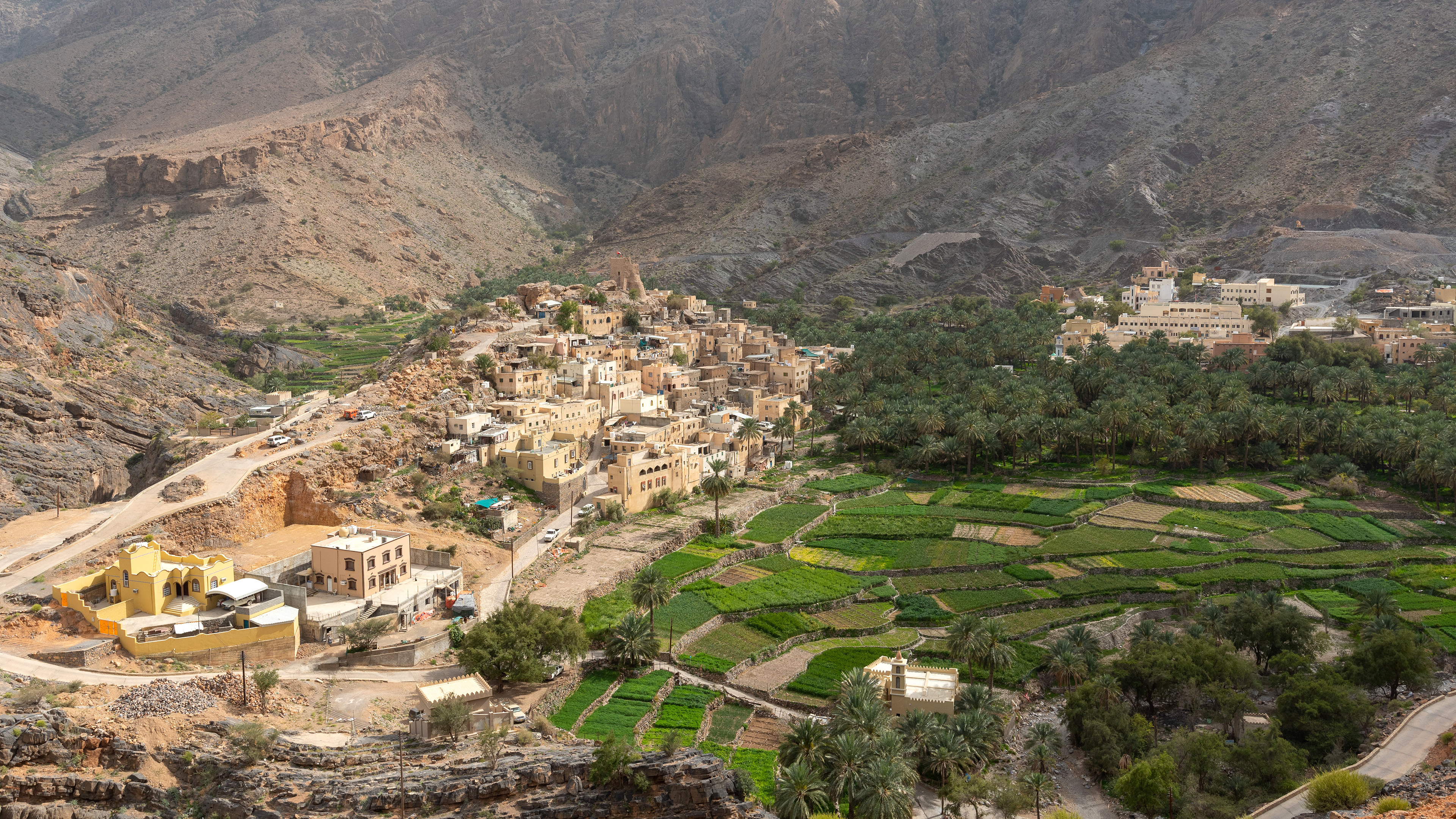 Oman travels, Balad Sayt oasis, Green paradise, 3840x2160 4K Desktop