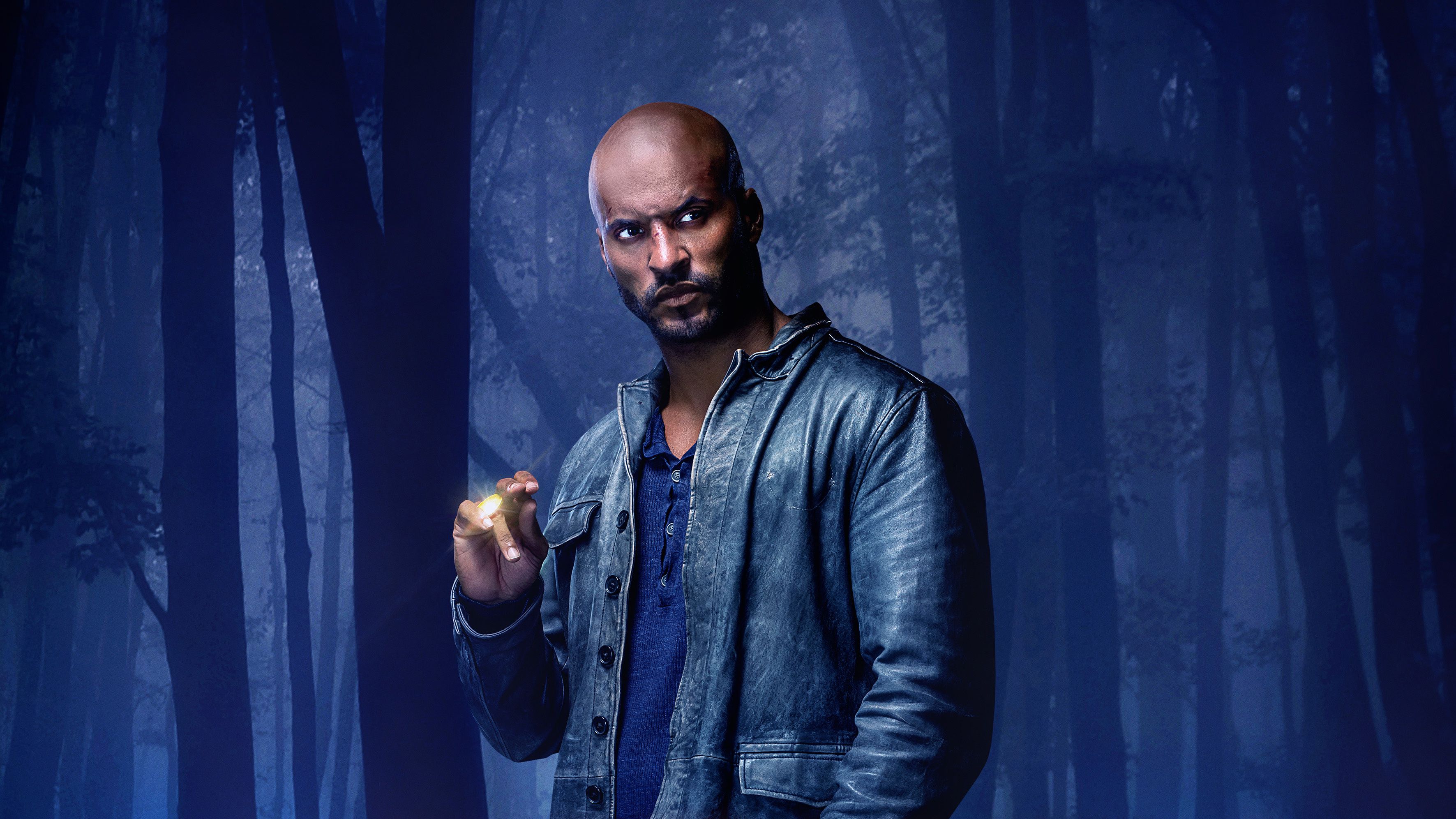 Ricky Whittle as Shadow Moon, American Gods, HD TV shows, Striking wallpapers, 3550x2000 HD Desktop