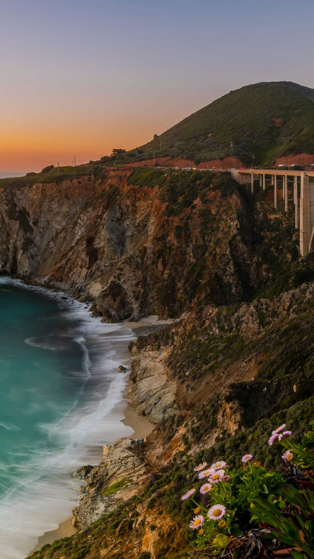 Bixby Bridge's grandeur, Big Sur's 4k glory, Desktop-worthy view, Boston Marathon tribute, 1080x1920 Full HD Phone