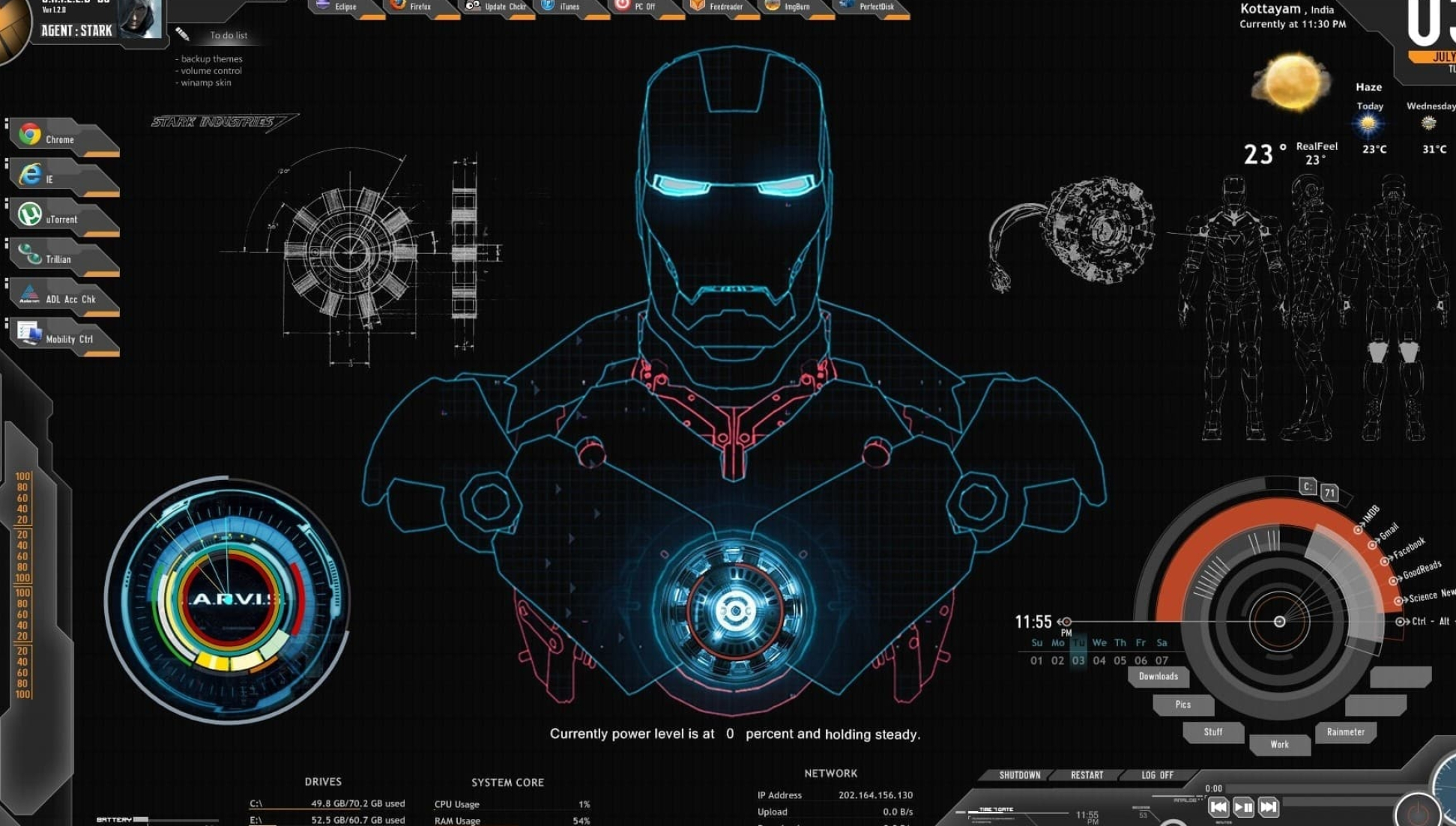 Jarvis, Iron Man screensaver, Desktop mobile tablet, Iconcreatorinfo, 1950x1110 HD Desktop