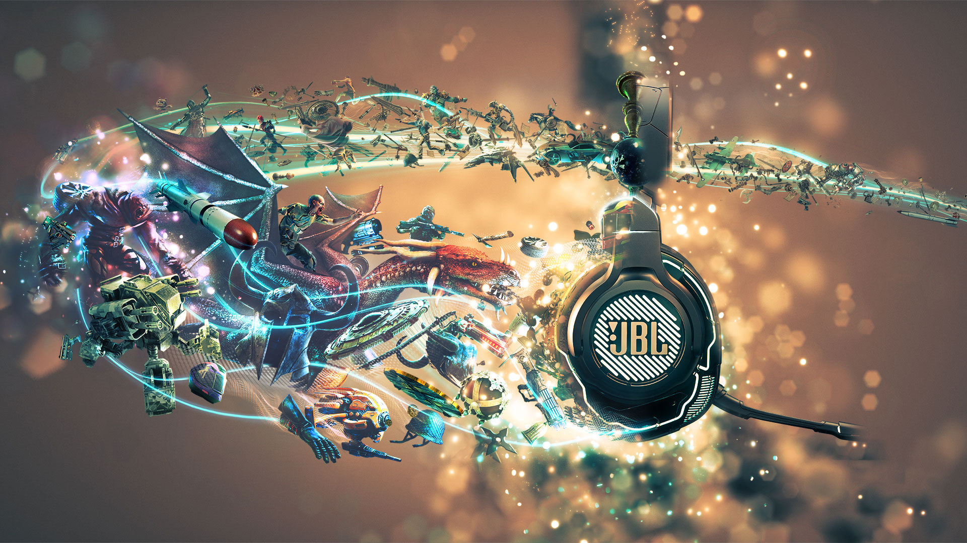 Level up this Christmas, JBL Quantum range, Impulse Gamer, JBL Link music, 1920x1080 Full HD Desktop