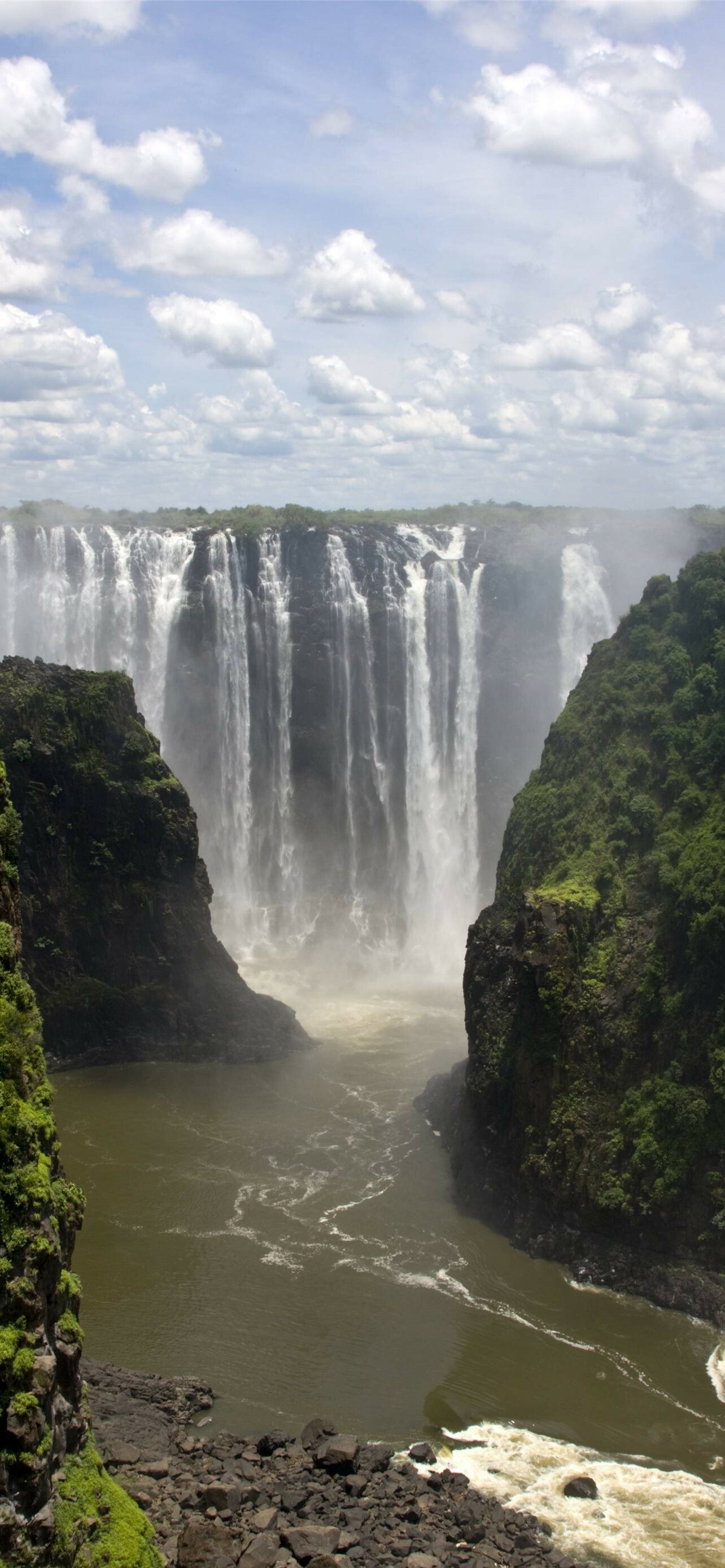 Victoria Falls, Mobile wallpapers, Wallpapercat, Ethiopian landscapes, 1290x2780 HD Phone