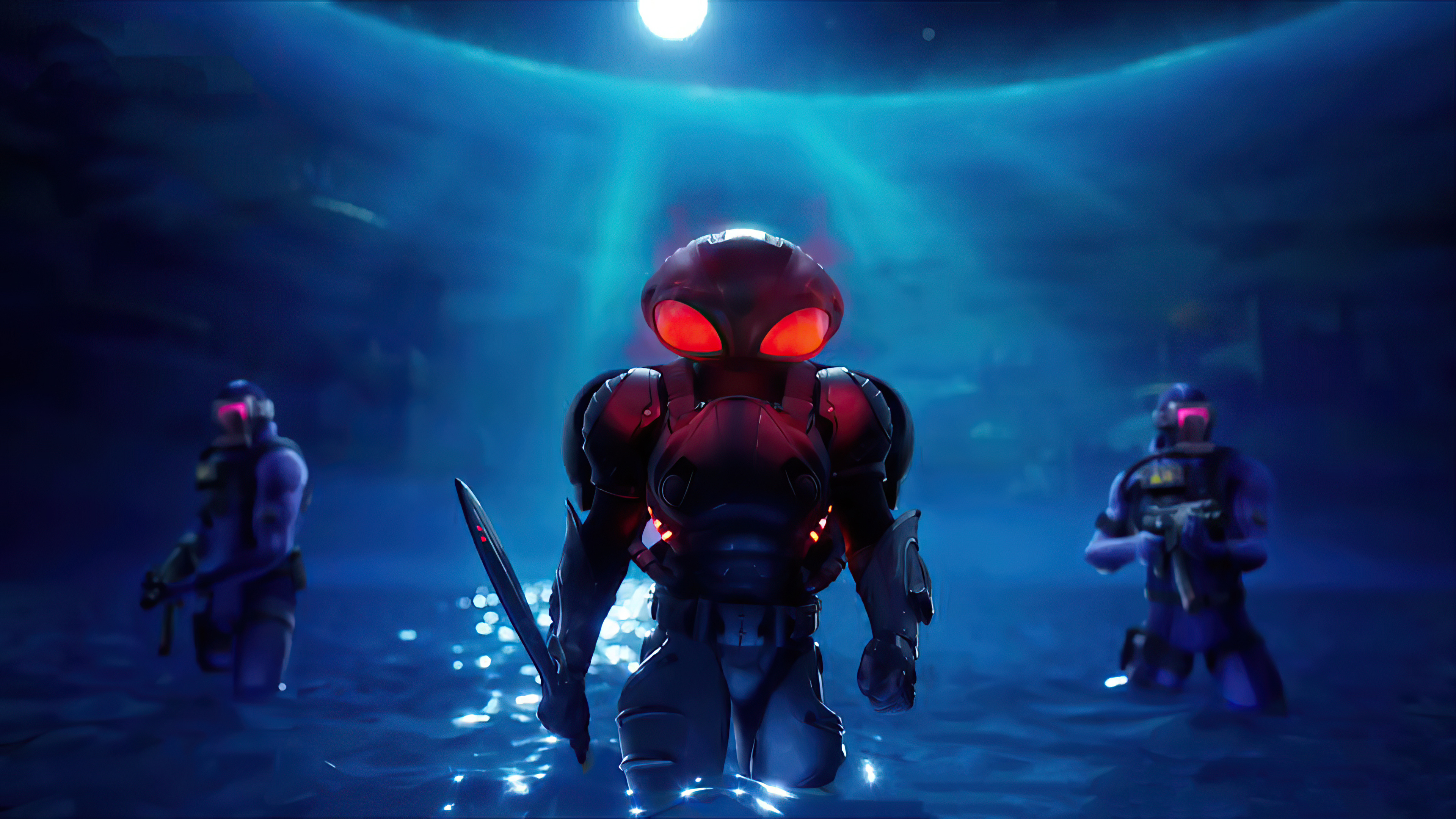 Black Manta Fortnite skin, HD games, 4K wallpapers, Gaming visuals, 3840x2160 4K Desktop