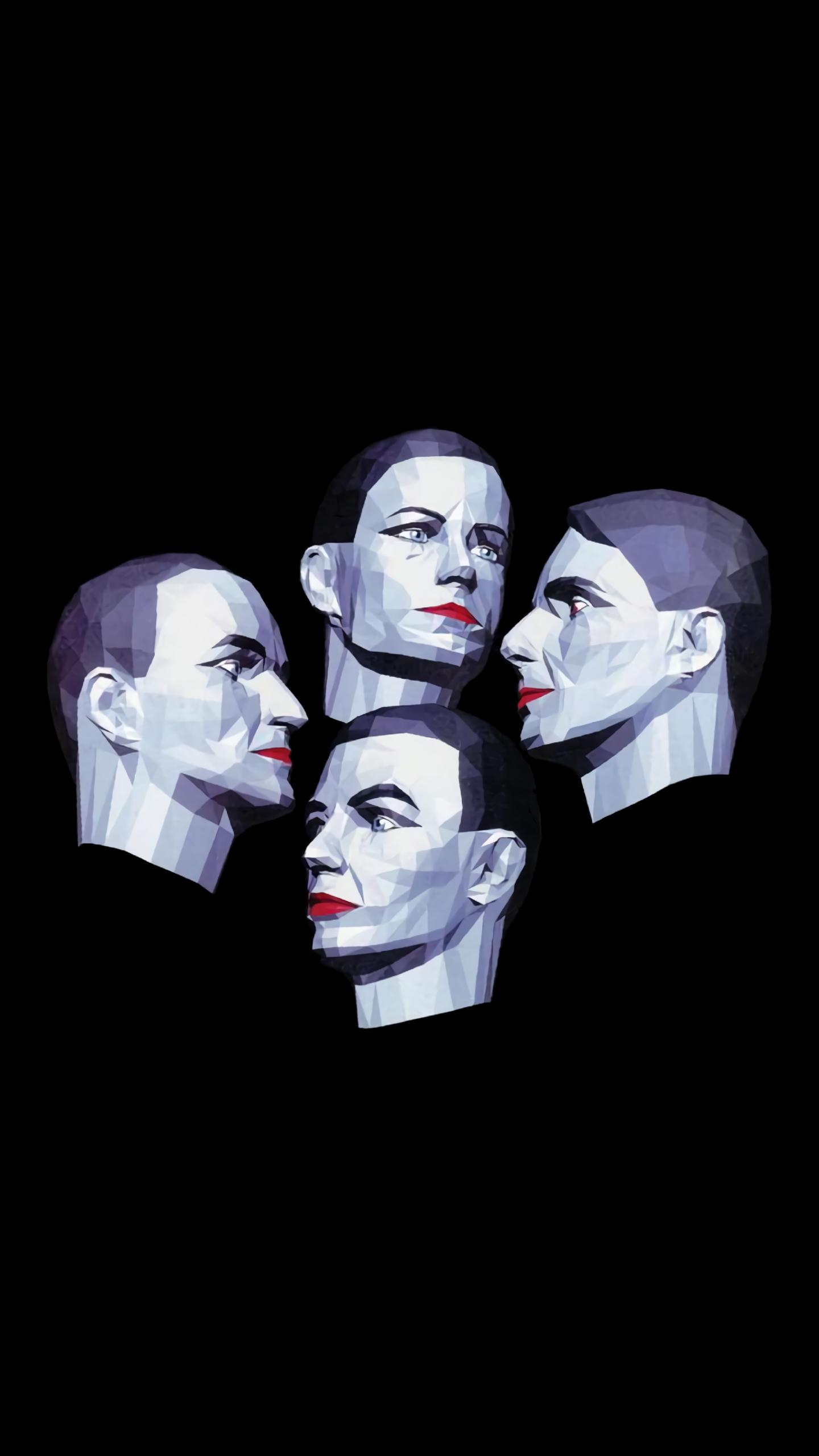 Philosophy teacher inspiration, Kraftwerk wallpaper, Techno Pop album, 1986 release, 1440x2560 HD Phone