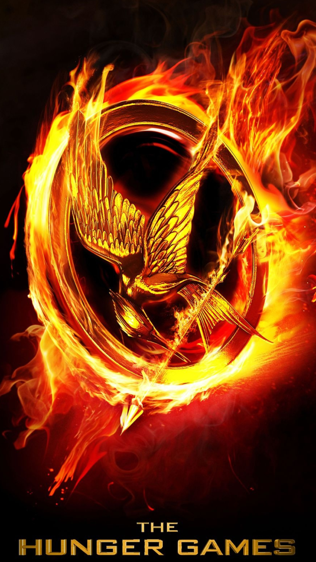 The Hunger Games: Catching Fire, Hunger Games movies, Iconic logo, Fan-favorite franchise, 1080x1920 Full HD Phone