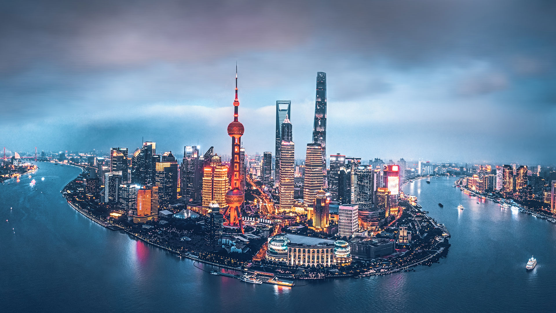 Shanghai Skyline, Join us in Shanghai, Business opportunity, Pacific legal firm, 1920x1080 Full HD Desktop