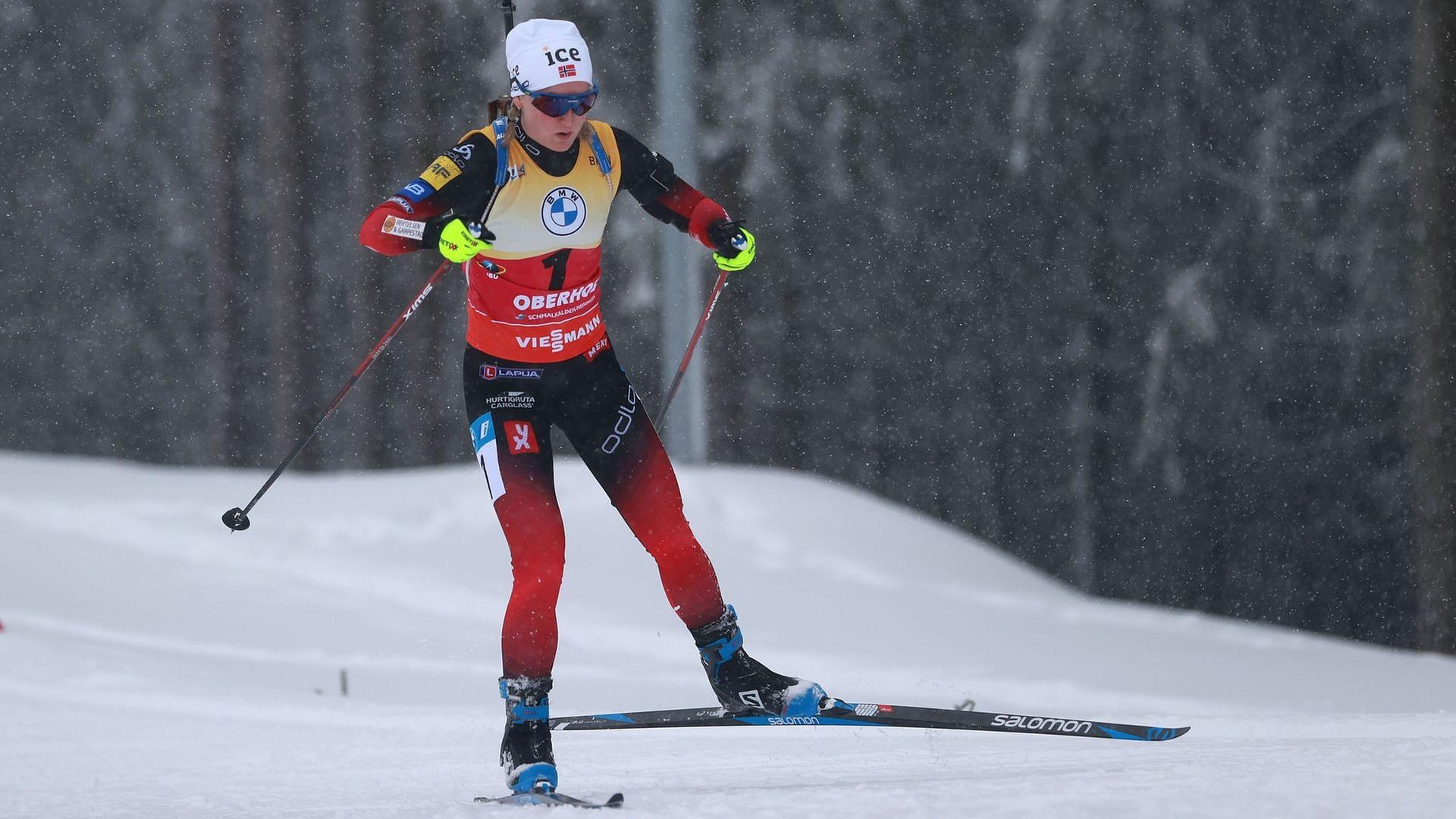 Marte Olsbu Roiseland, Biathlon hlt verfolgerinnen, 1920x1080 Full HD Desktop