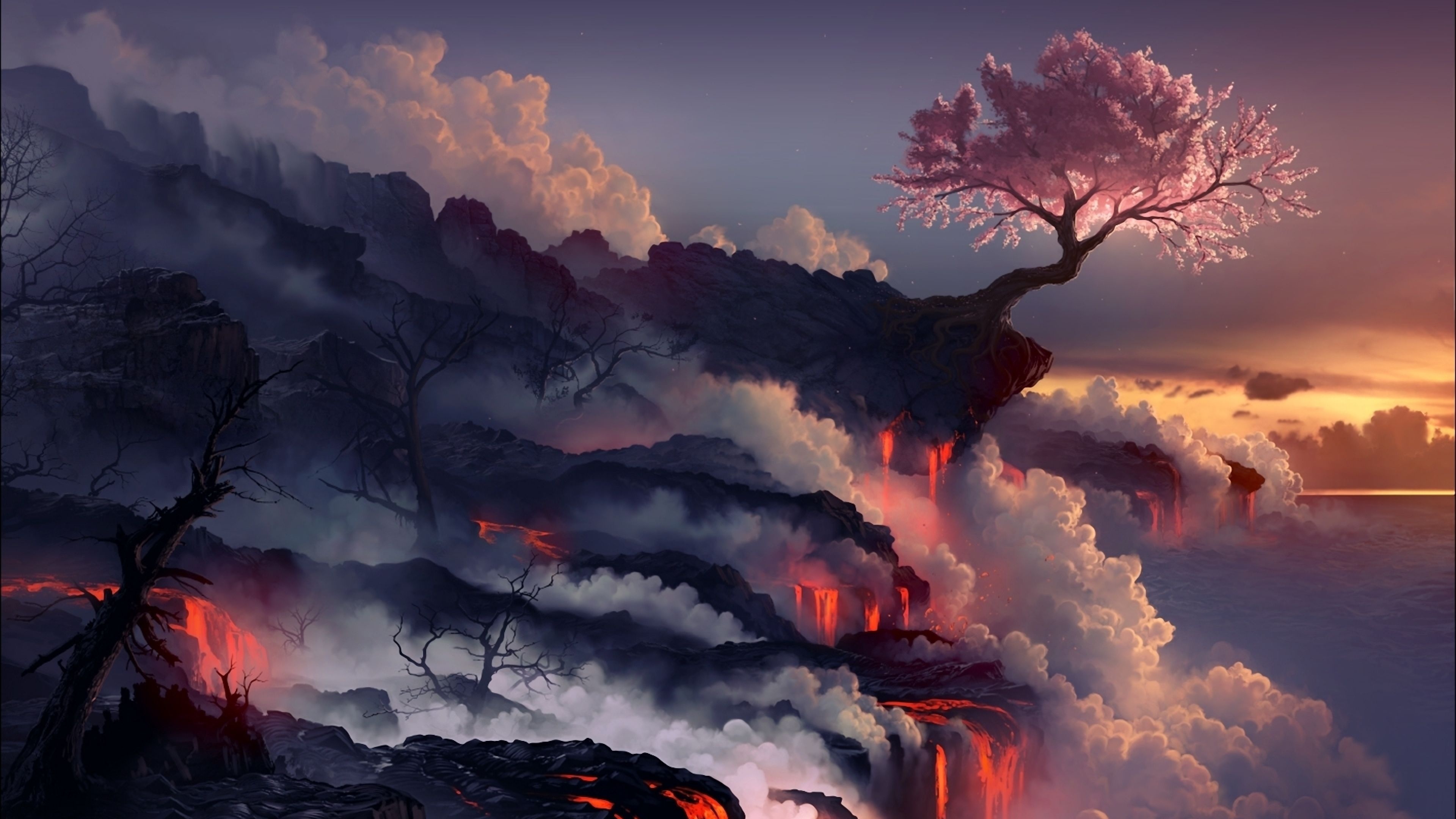 Lava wallpapers, Striking visuals, High resolution, Captivating scene, 3840x2160 4K Desktop