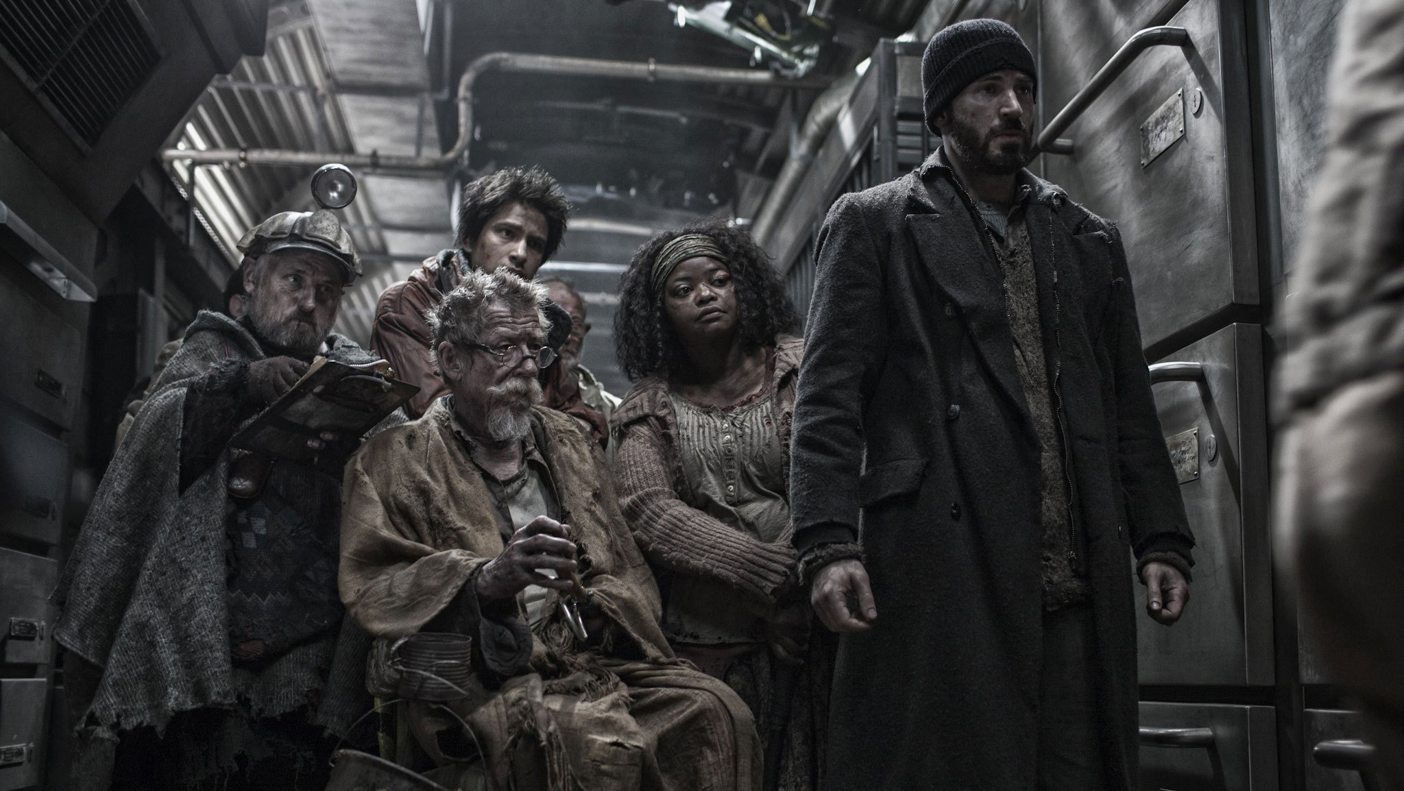 John Hurt, Snowpiercer, Movie review, Heavy metal, 2050x1160 HD Desktop