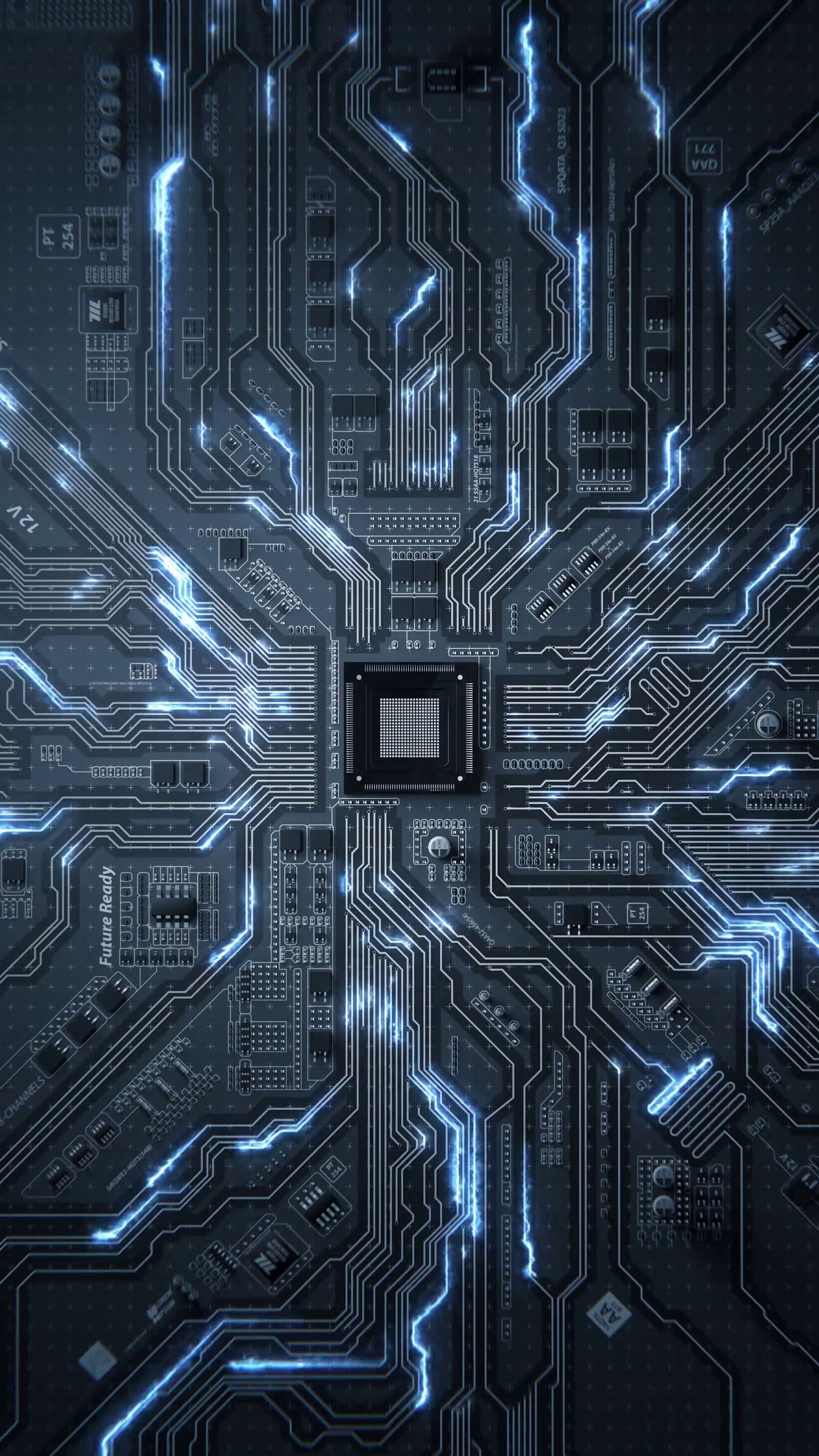 CPU transistor, Intel Wallpaper, 2160x3840 4K Phone