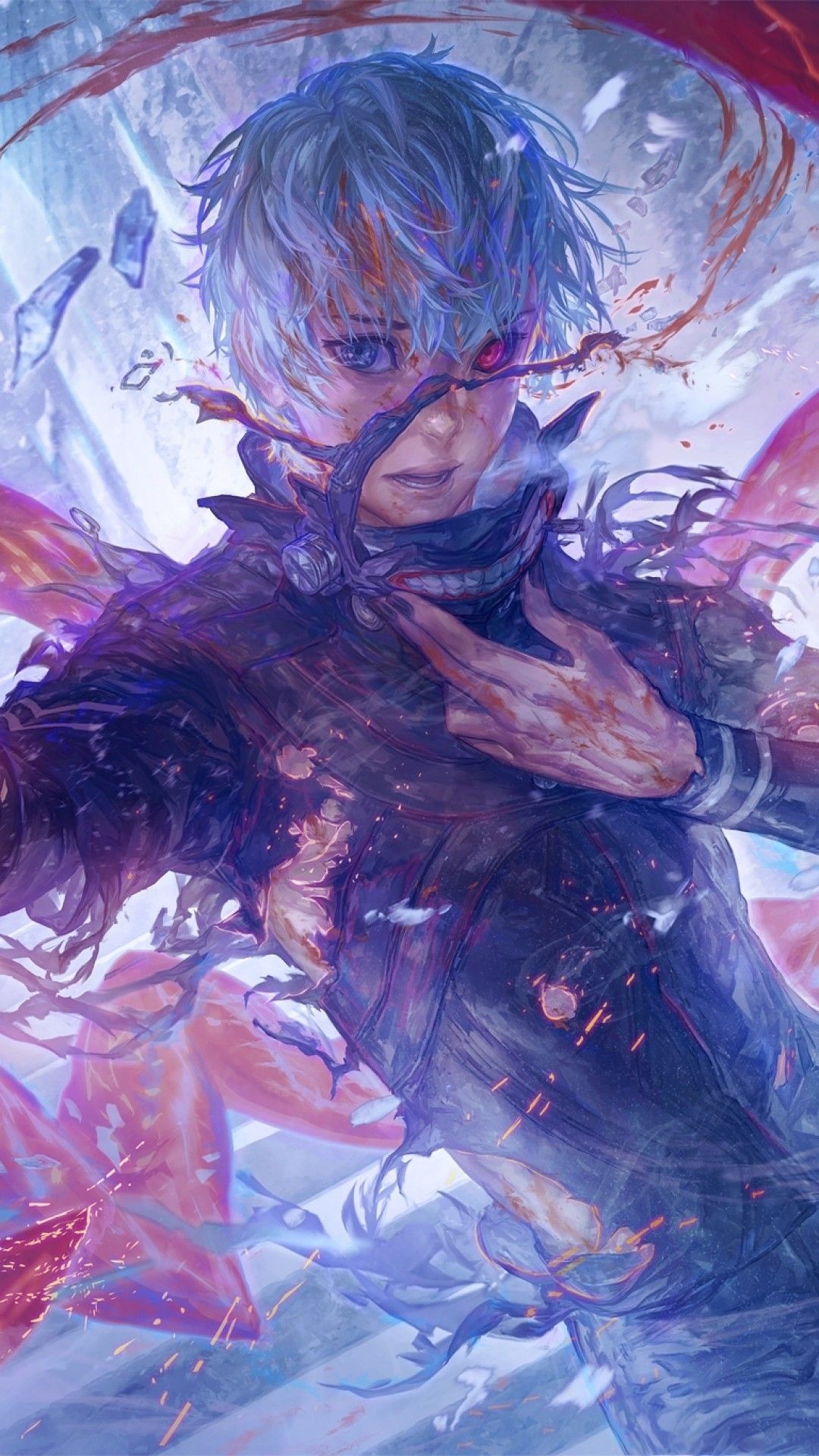 Tokyo Ghoul, iPhone wallpaper, Vivid images, Drawing, 1080x1920 Full HD Phone