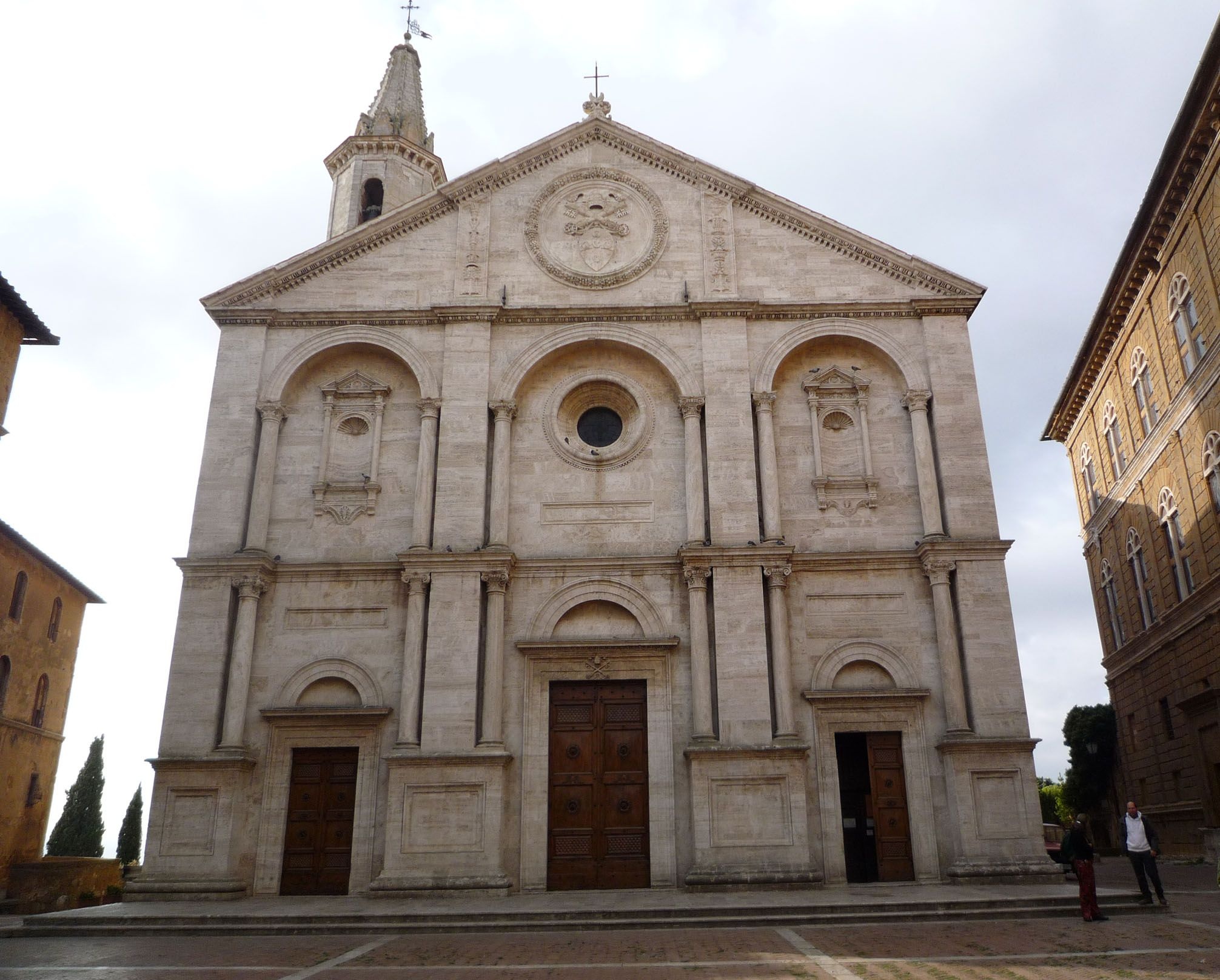 Bernardo Rossellino, Main piazza of Pienza, Architectural beauty, Italian landmarks, 2020x1620 HD Desktop