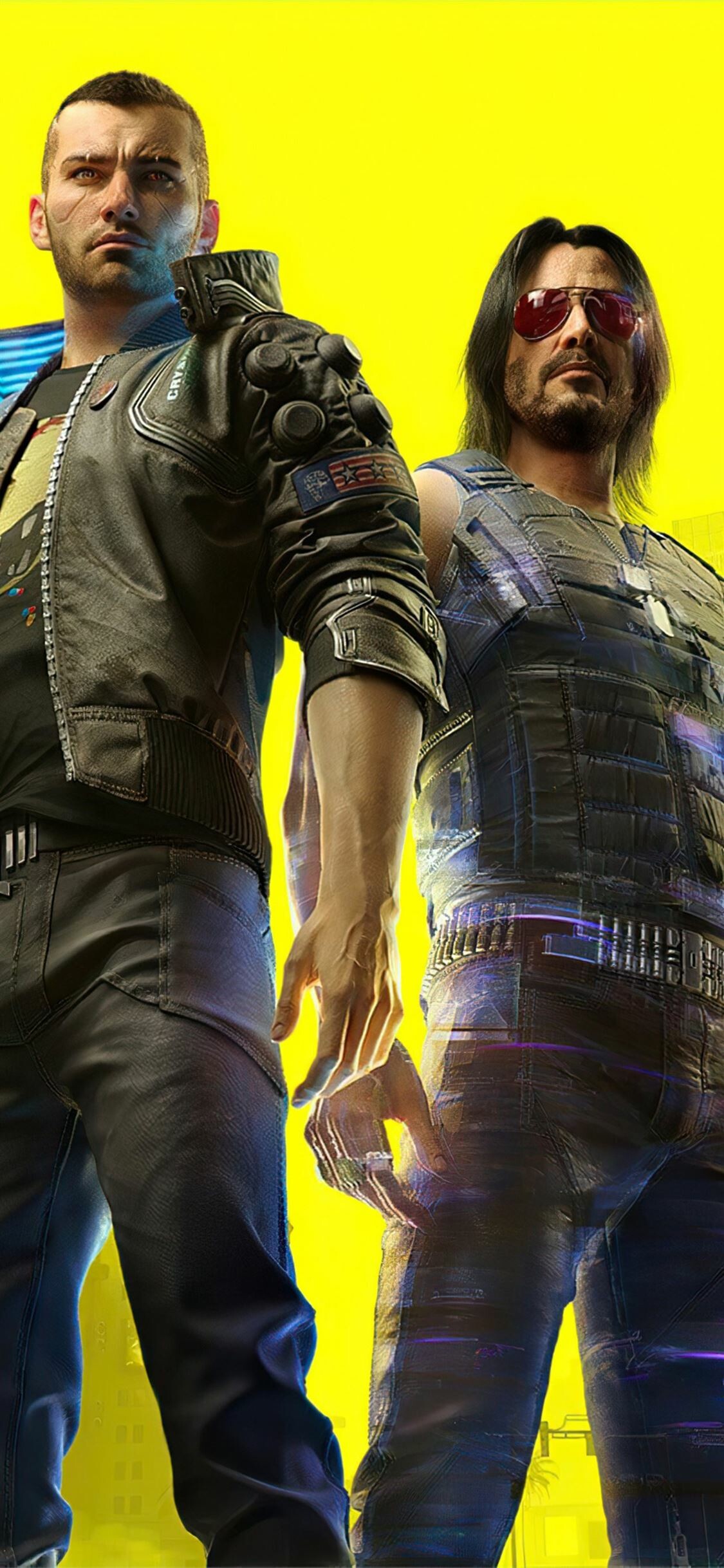 V and Johnny, Cyberpunk 2077 Wallpaper, 1130x2440 HD Phone