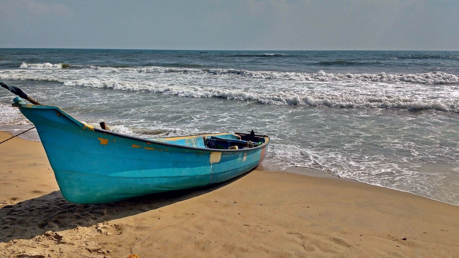 Besant Nagar Beach, Marina Beach Wallpaper, 1600x900 HD Desktop