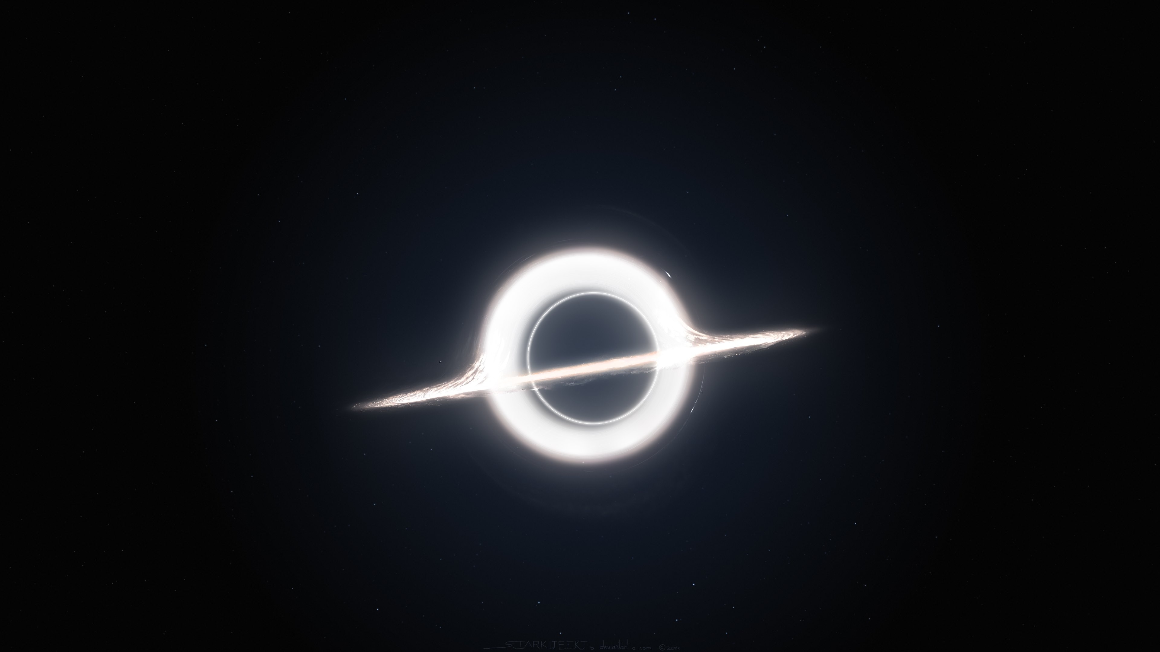 Black Hole, Interstellar Wallpaper, 3840x2160 4K Desktop