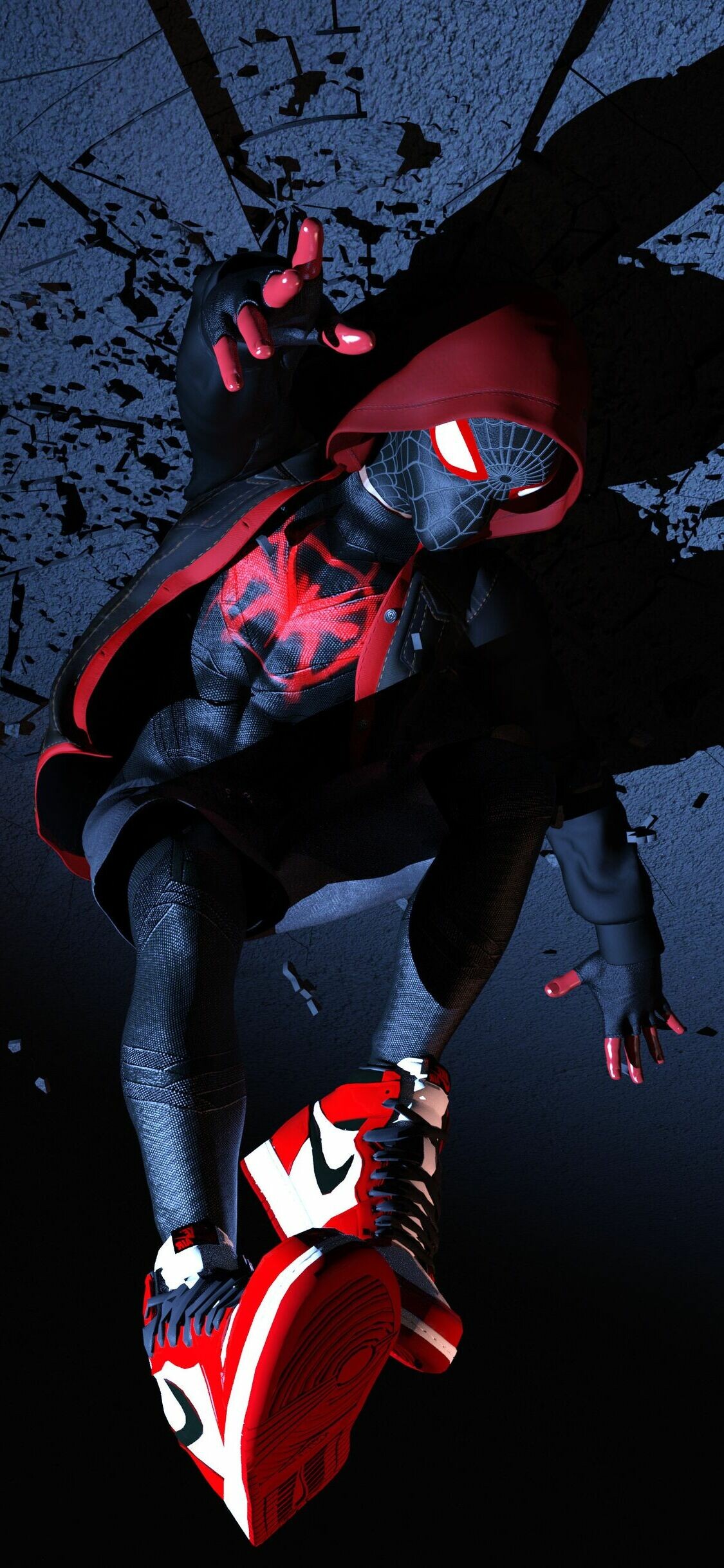 Spider-Man Spider-Verse wallpapers, Amazing HD wallpapers, Epic battles, Dynamic poses, 1130x2440 HD Phone