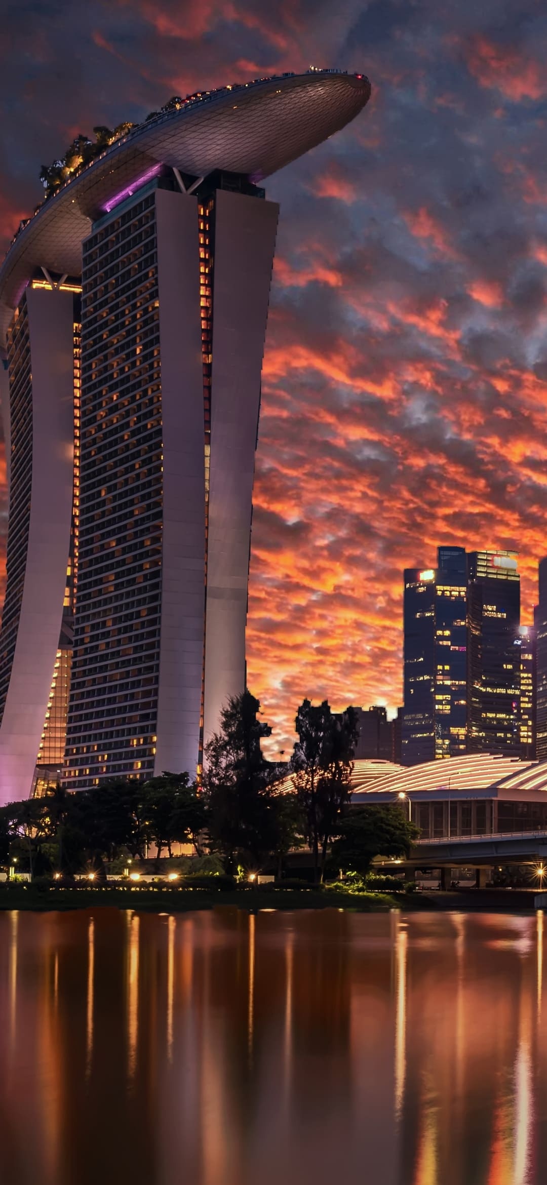 Marina Bay Sands, Cities Wallpaper, 1080x2340 HD Phone