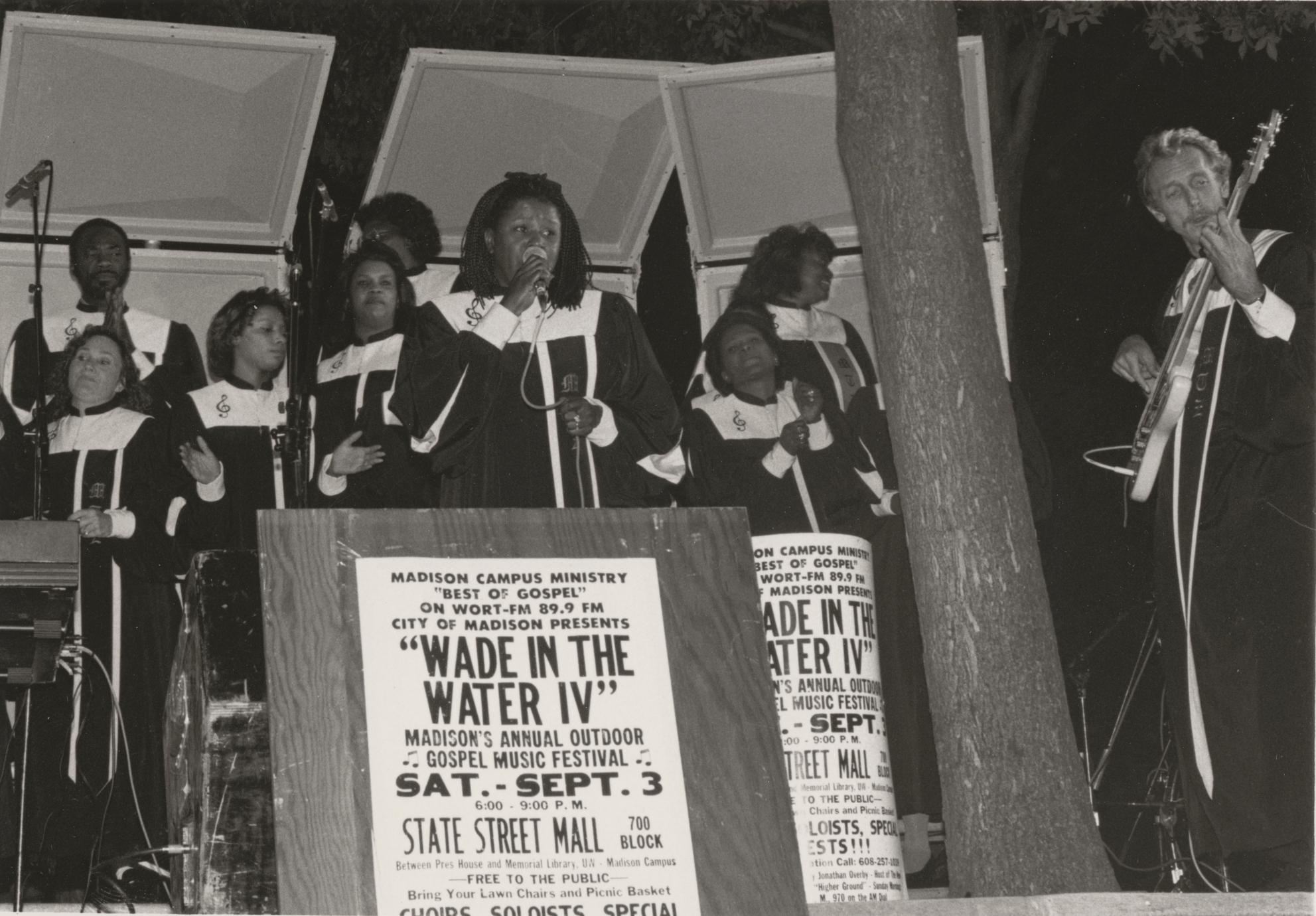 Gospel choir performance, Vibrant energy, Gospel music festival, UW Madison libraries, 1990x1380 HD Desktop