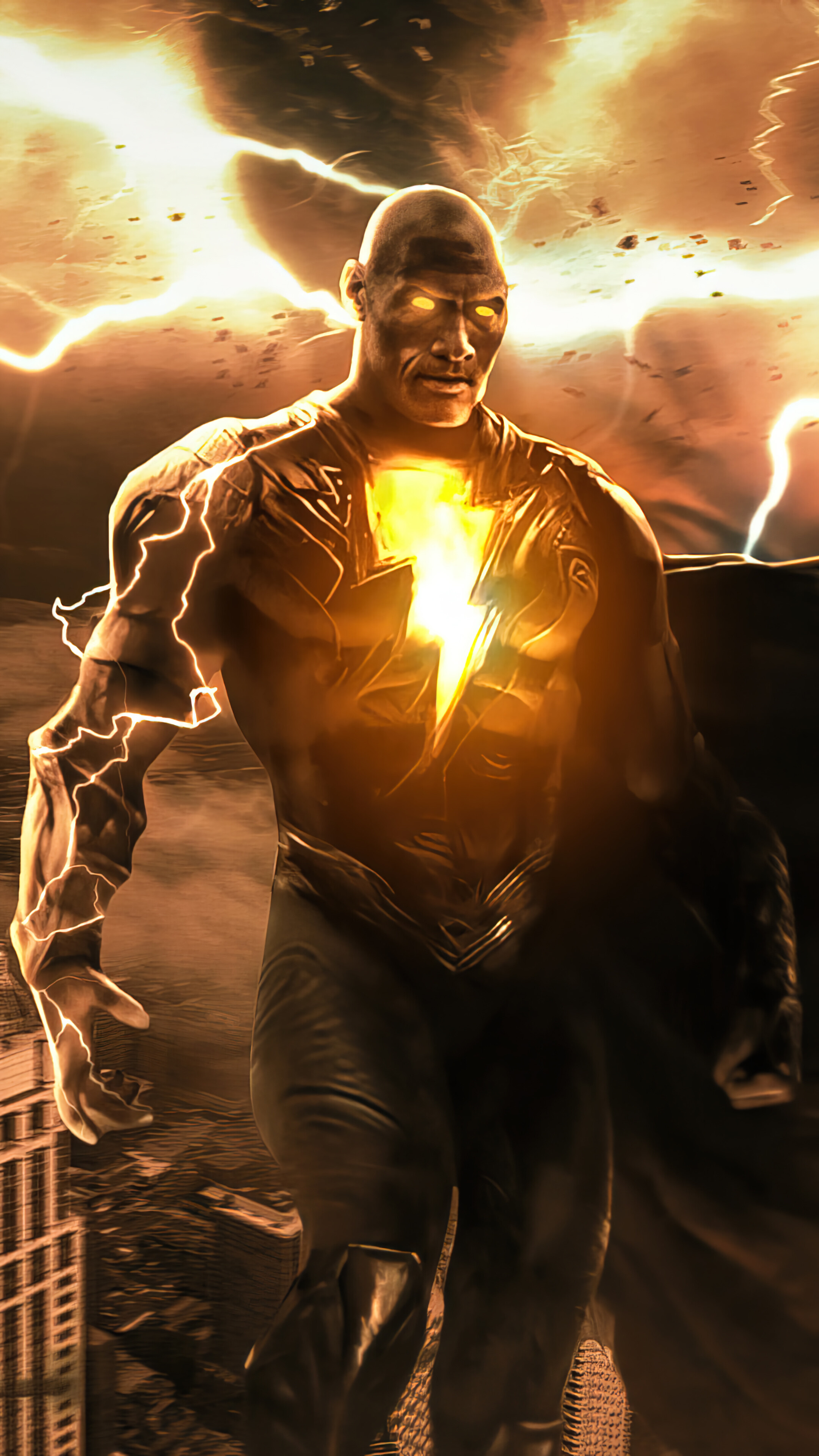 Black Adam, Film phone wallpapers, 4K background, Free download, 2160x3840 4K Phone